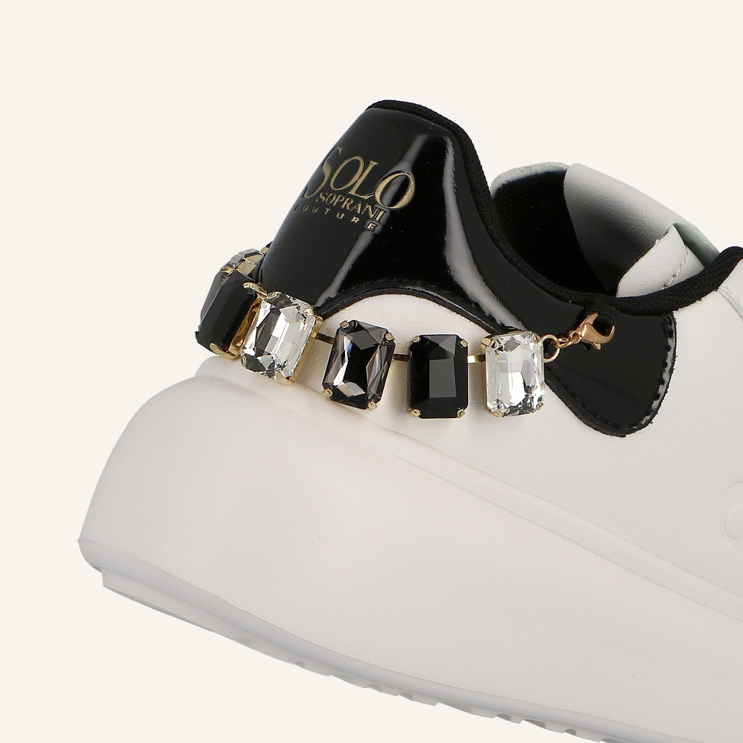 STAR GLITTER ACCESSORIES WHITE-BLACK