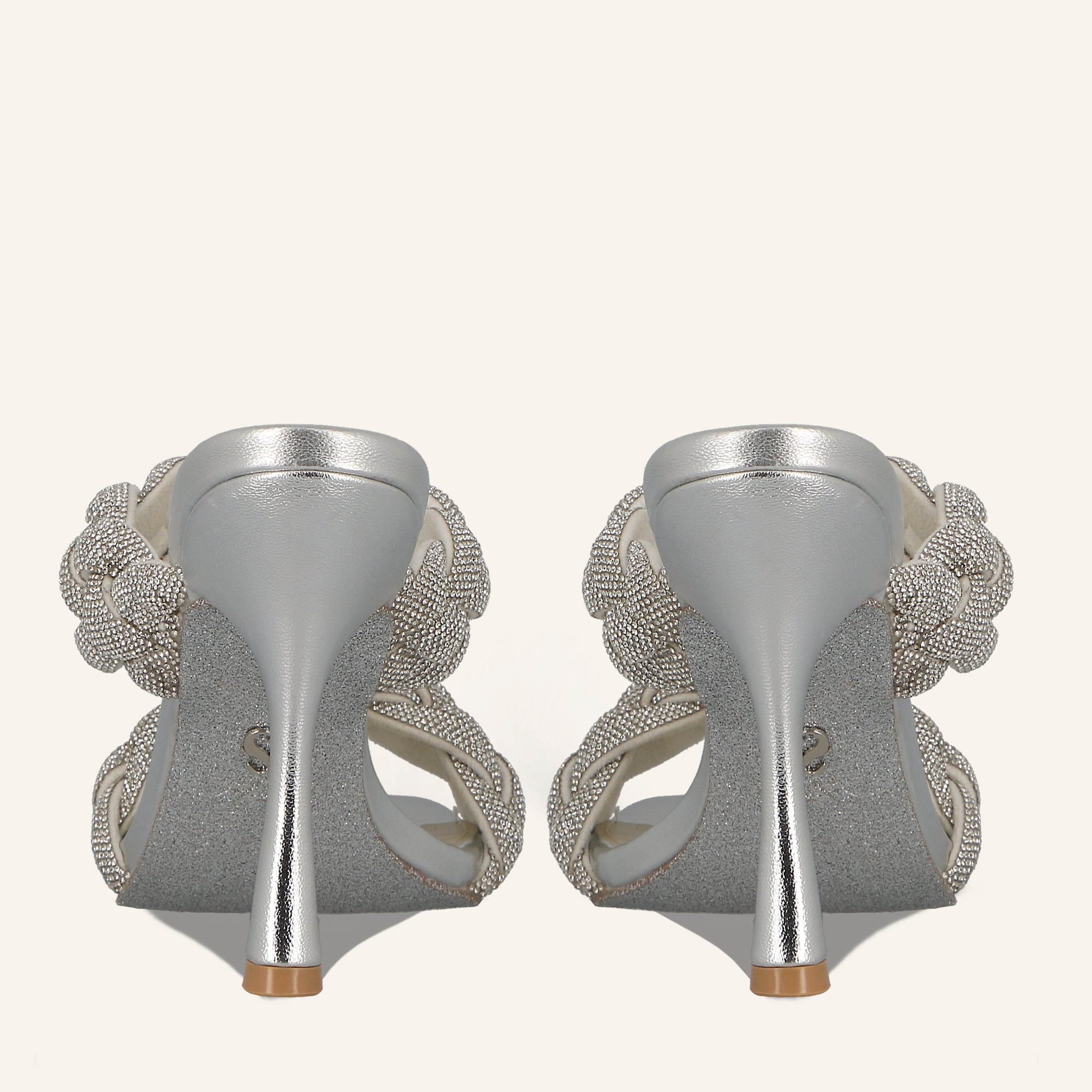 GIANNA CRYSTALS SILVER - SANDALO DONNA