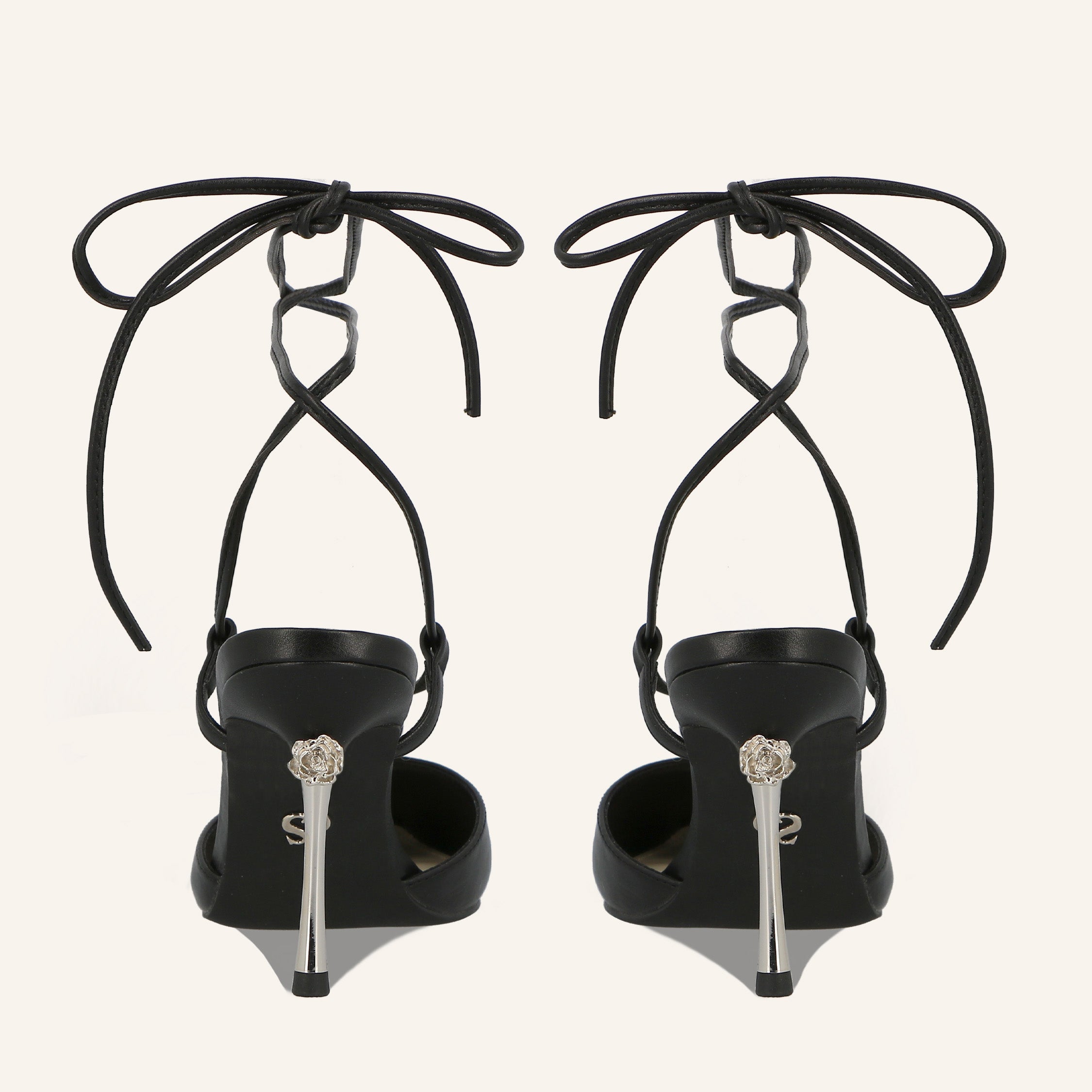 ROSE STUDS BLACK - SANDALO DONNA