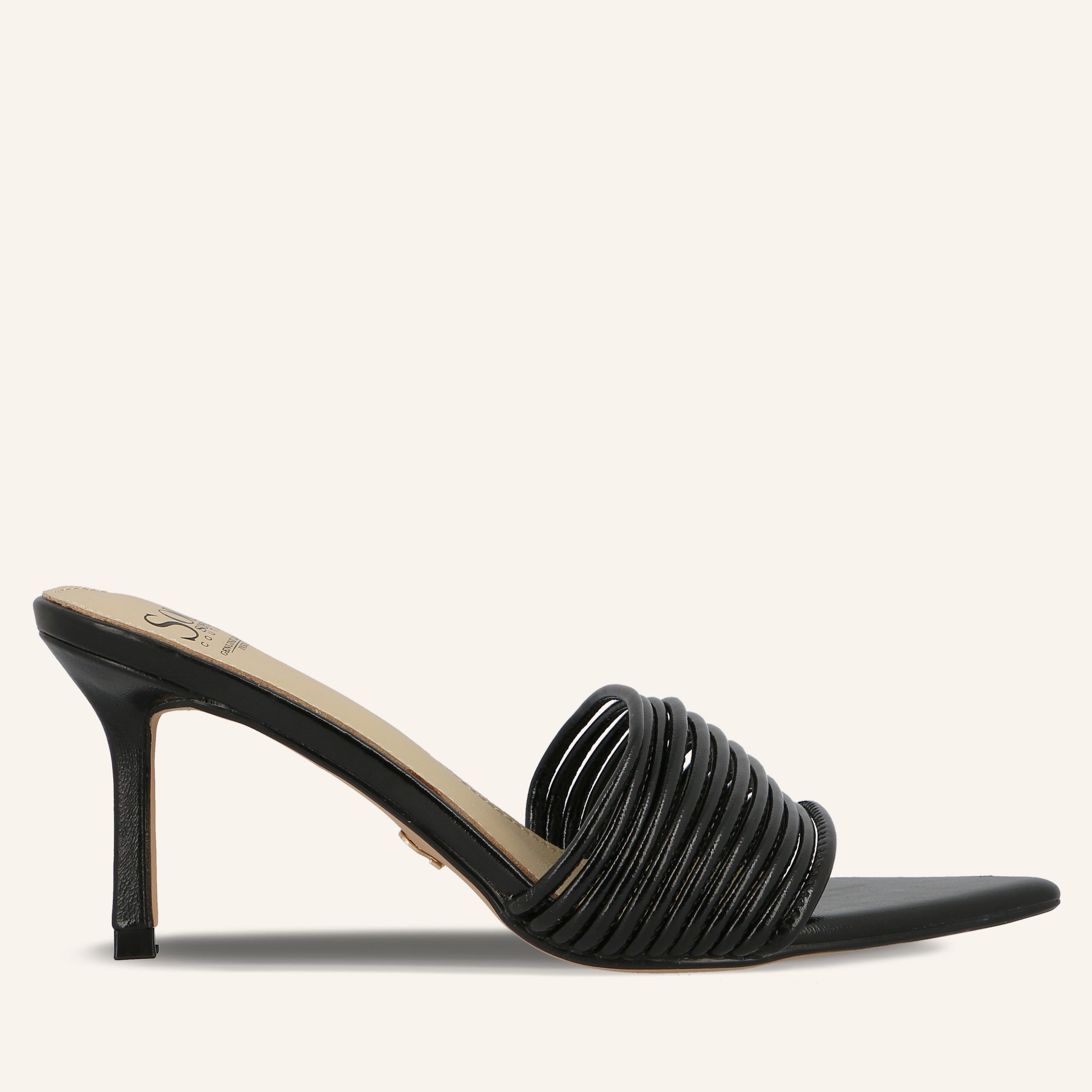 LISETTE LOW METAL PU BLACK - SABOT DONNA