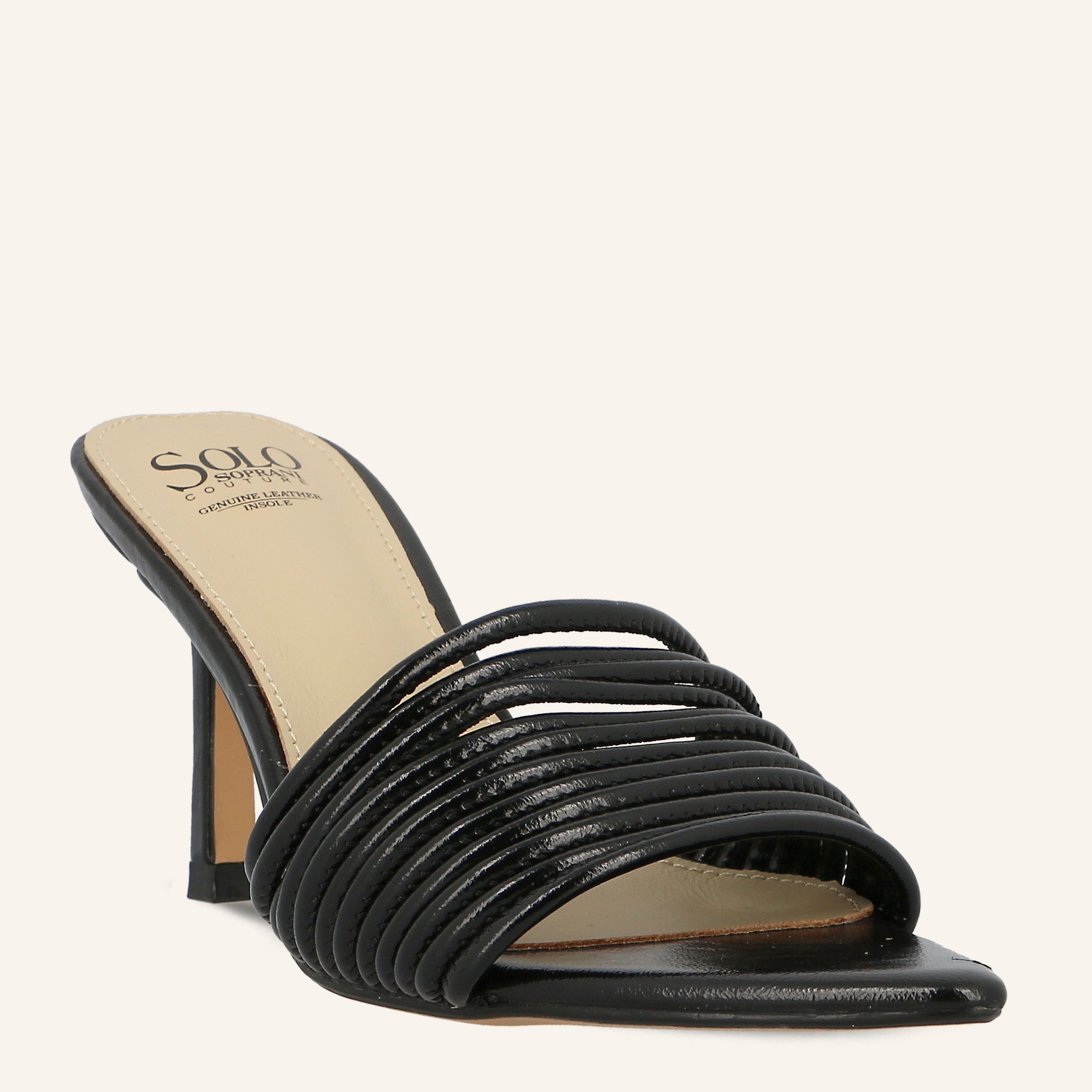 LISETTE LOW METAL PU BLACK - SABOT DONNA
