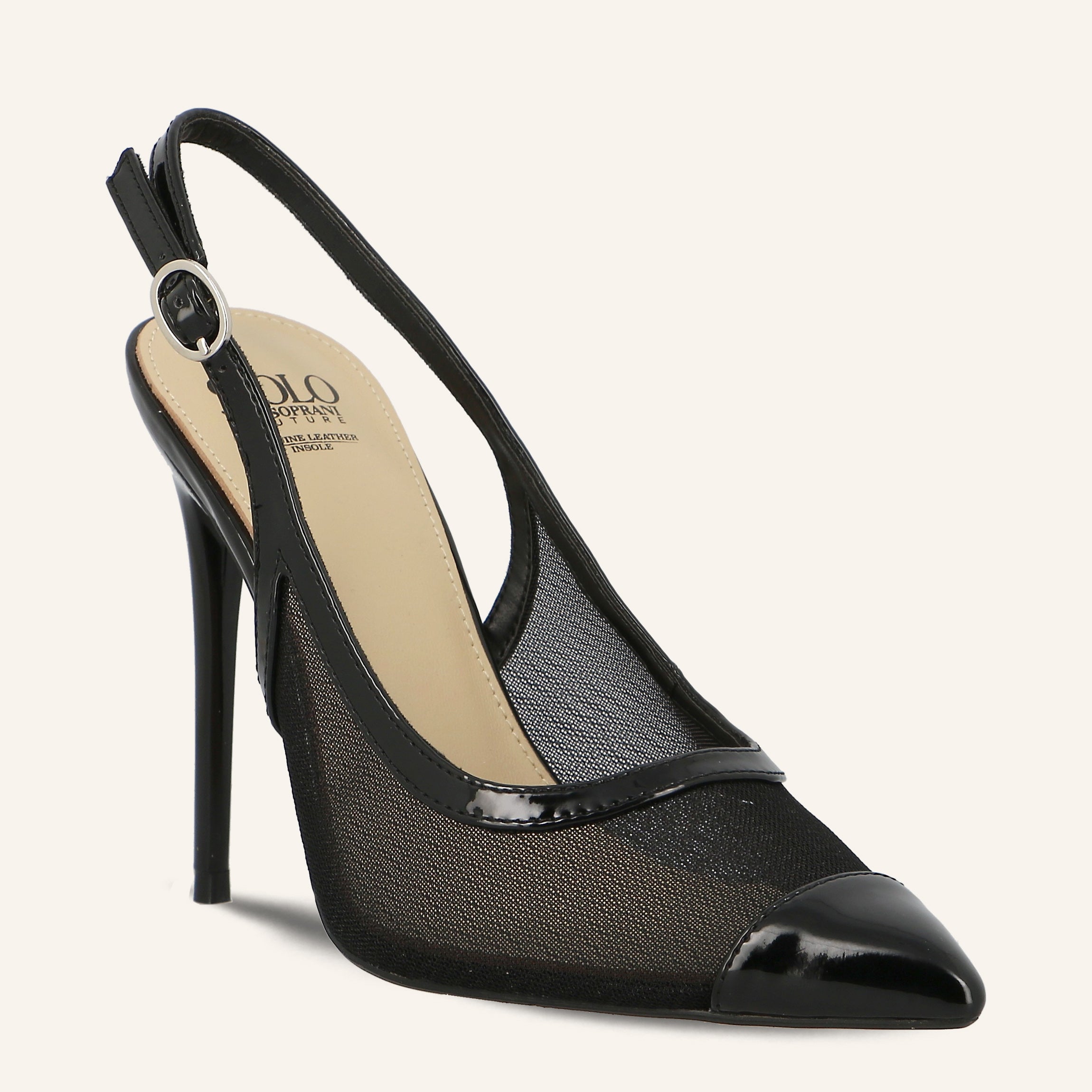ROCK PATENT BLACK - SANDALO DONNA