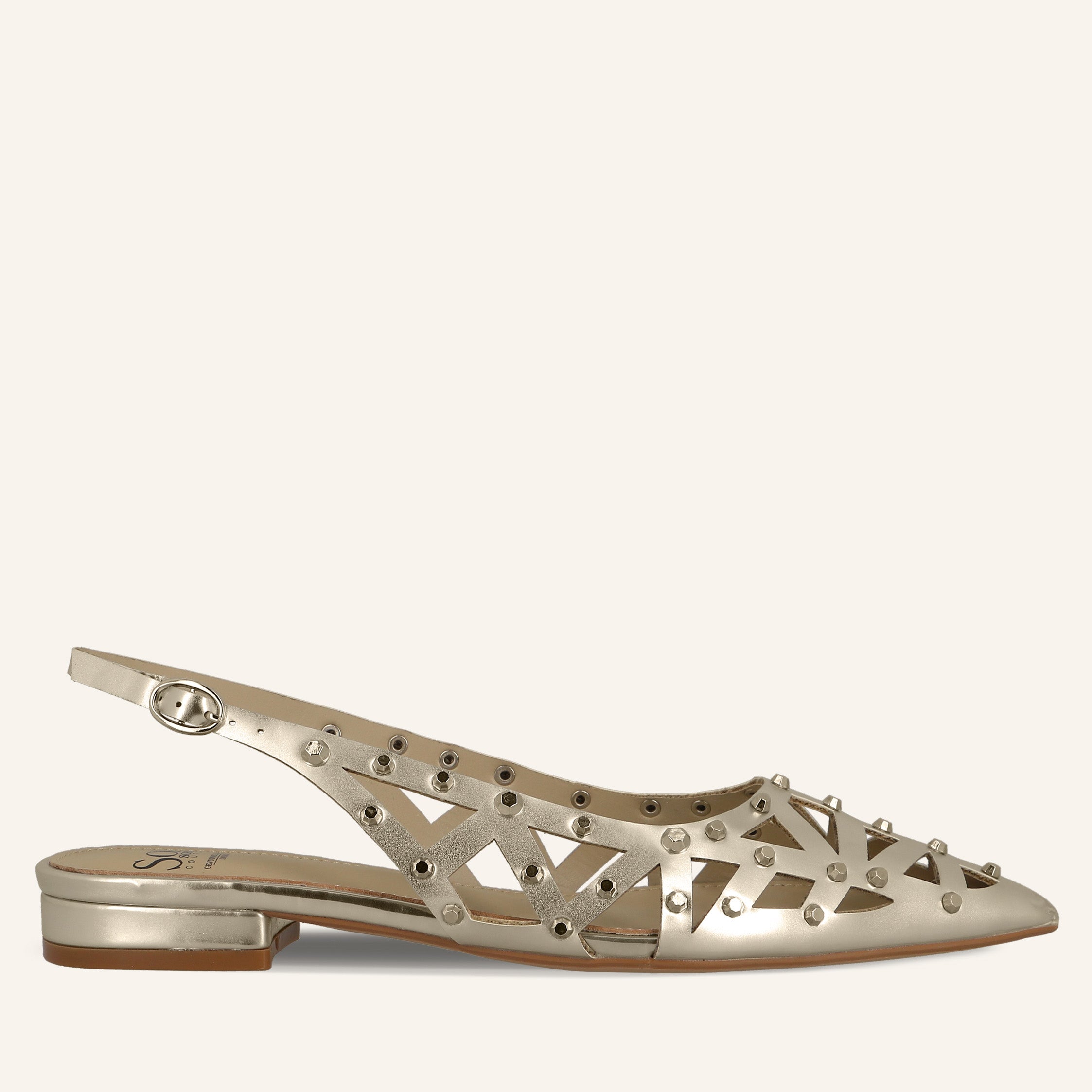 MOANA PU STUDS LT GOLD - SANDALO DONNA