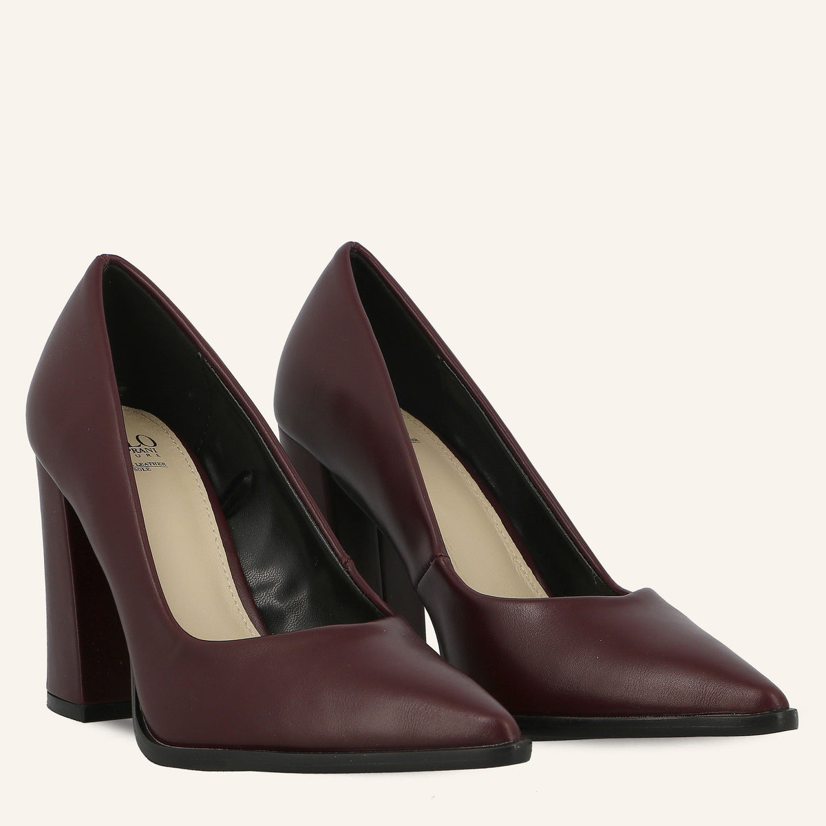 Décolleté Texas Bordeaux con Tacco Largo | Solo Soprani