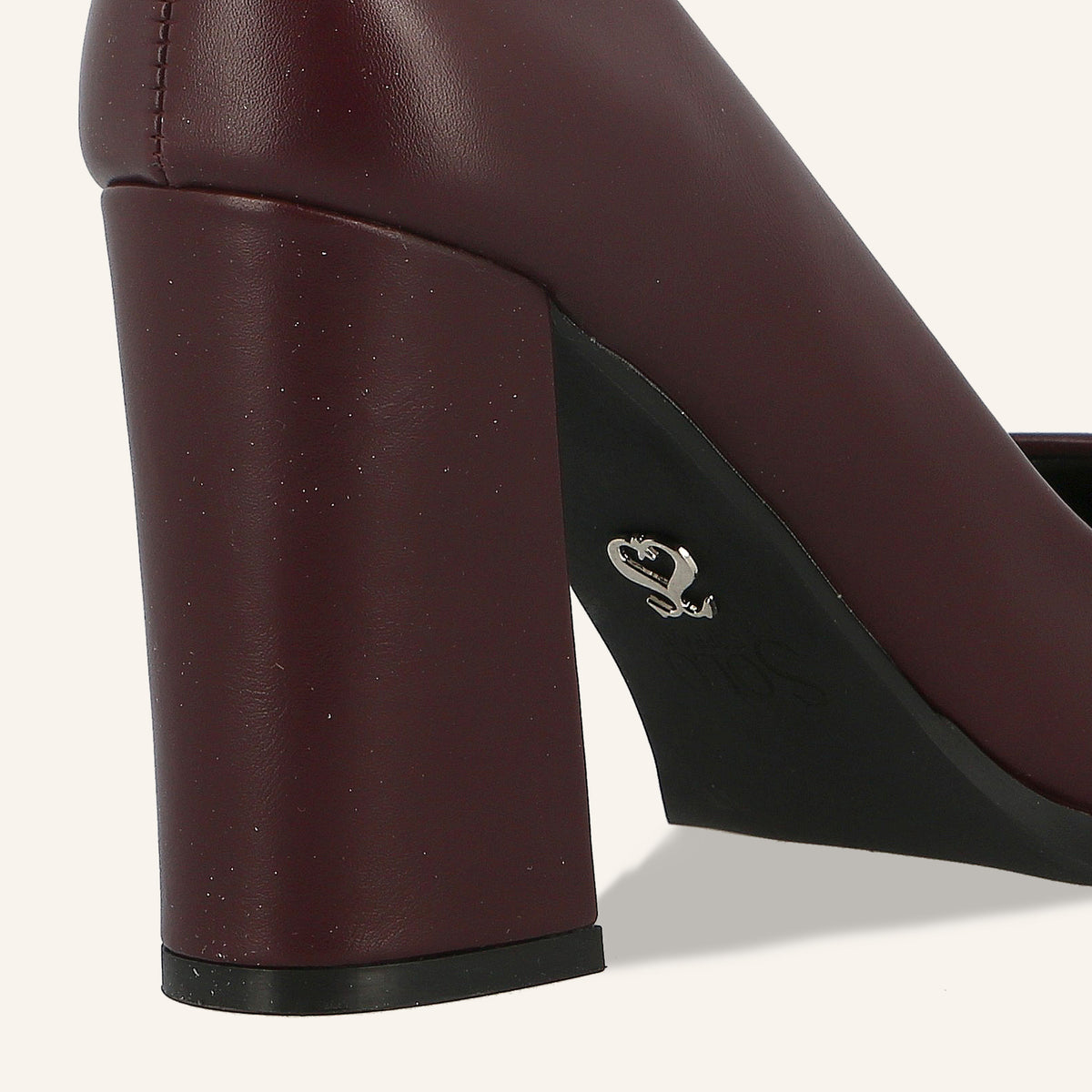 Décolleté Texas Bordeaux con Tacco Largo | Solo Soprani