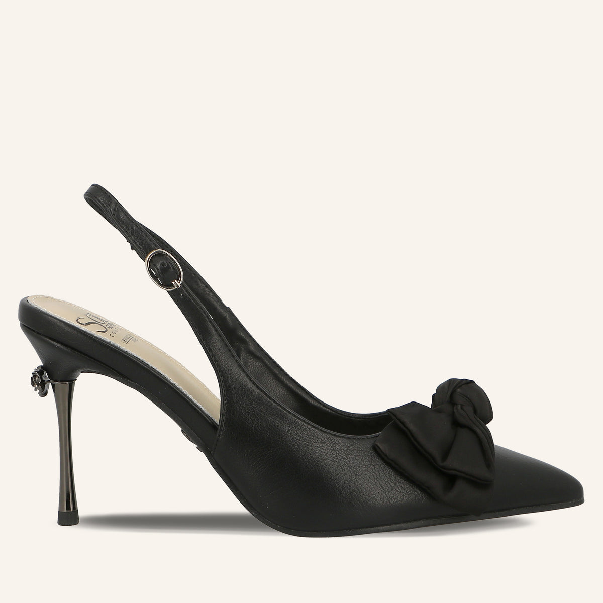 Décolleté Slingback Rose Black con Fiocco in Raso | Solo Soprani