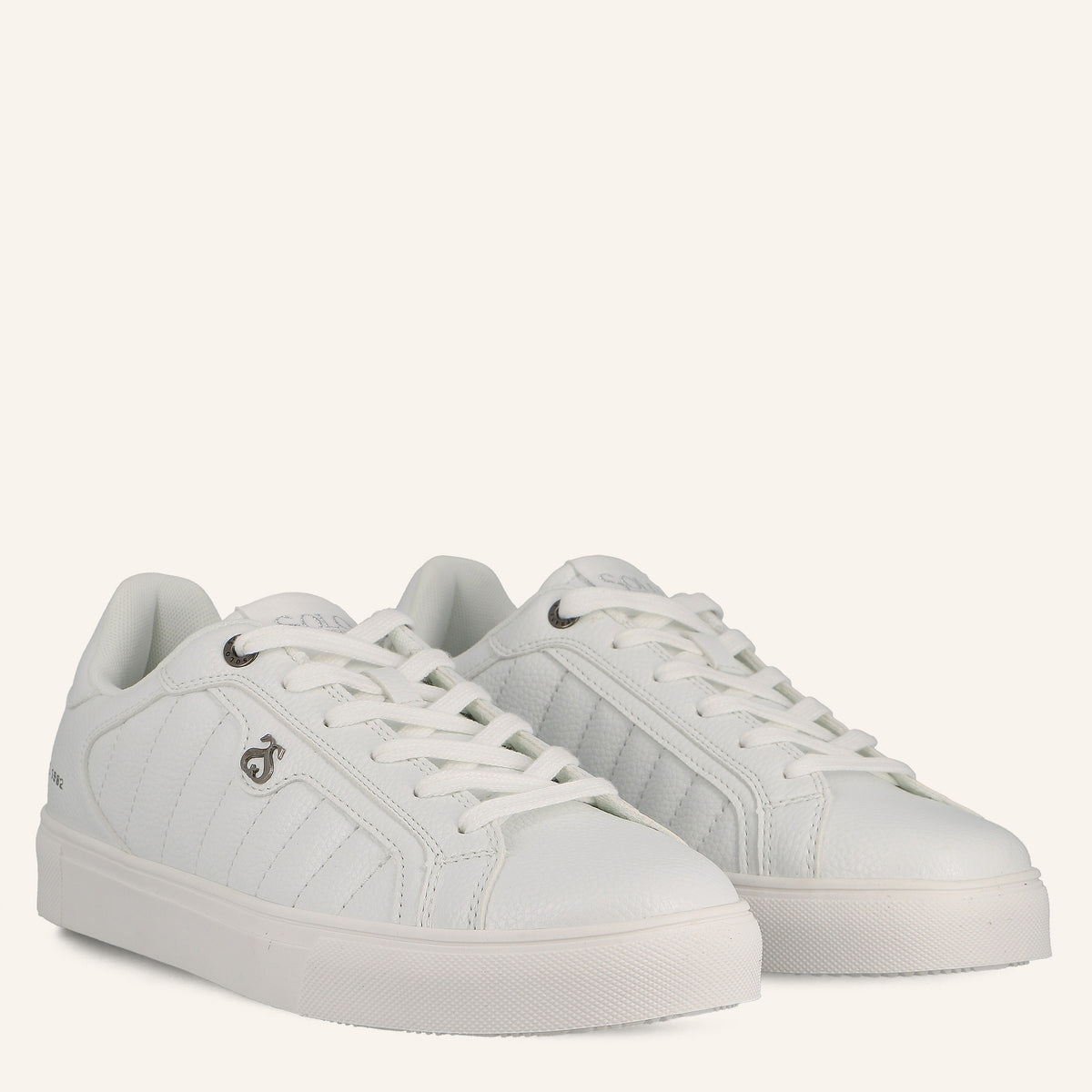 Sneakers Cupsole Laser in Pelle Bianca | Solo Soprani