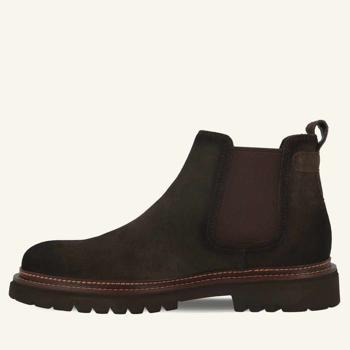 Stivaletto Chelsea Will in Suede Marrone Scuro | Solo Soprani