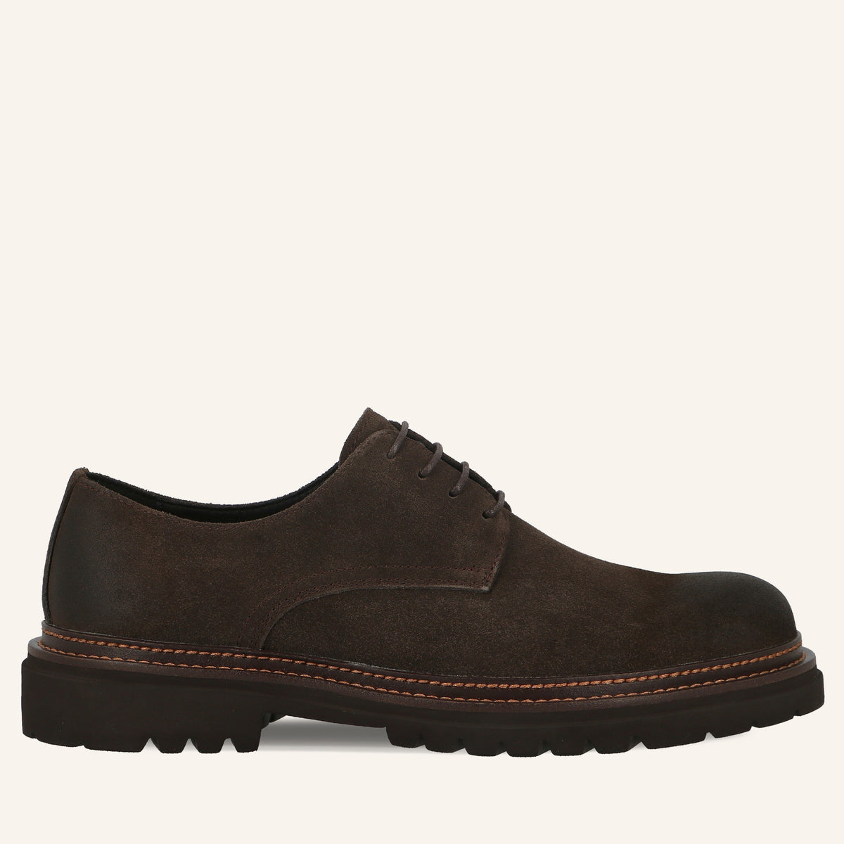 Derby Kay in Suede Coffee | Solo Soprani