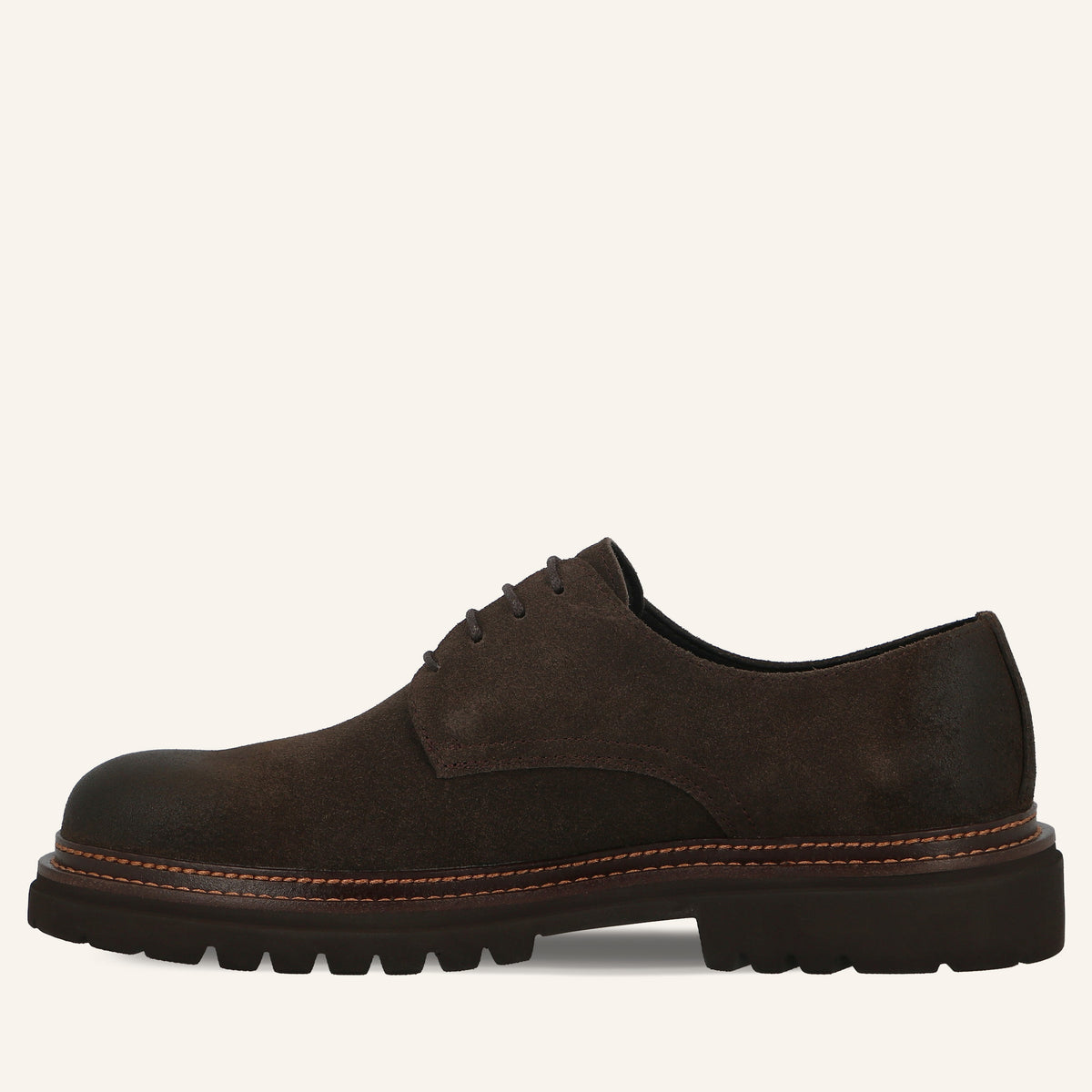 Derby Kay in Suede Coffee | Solo Soprani
