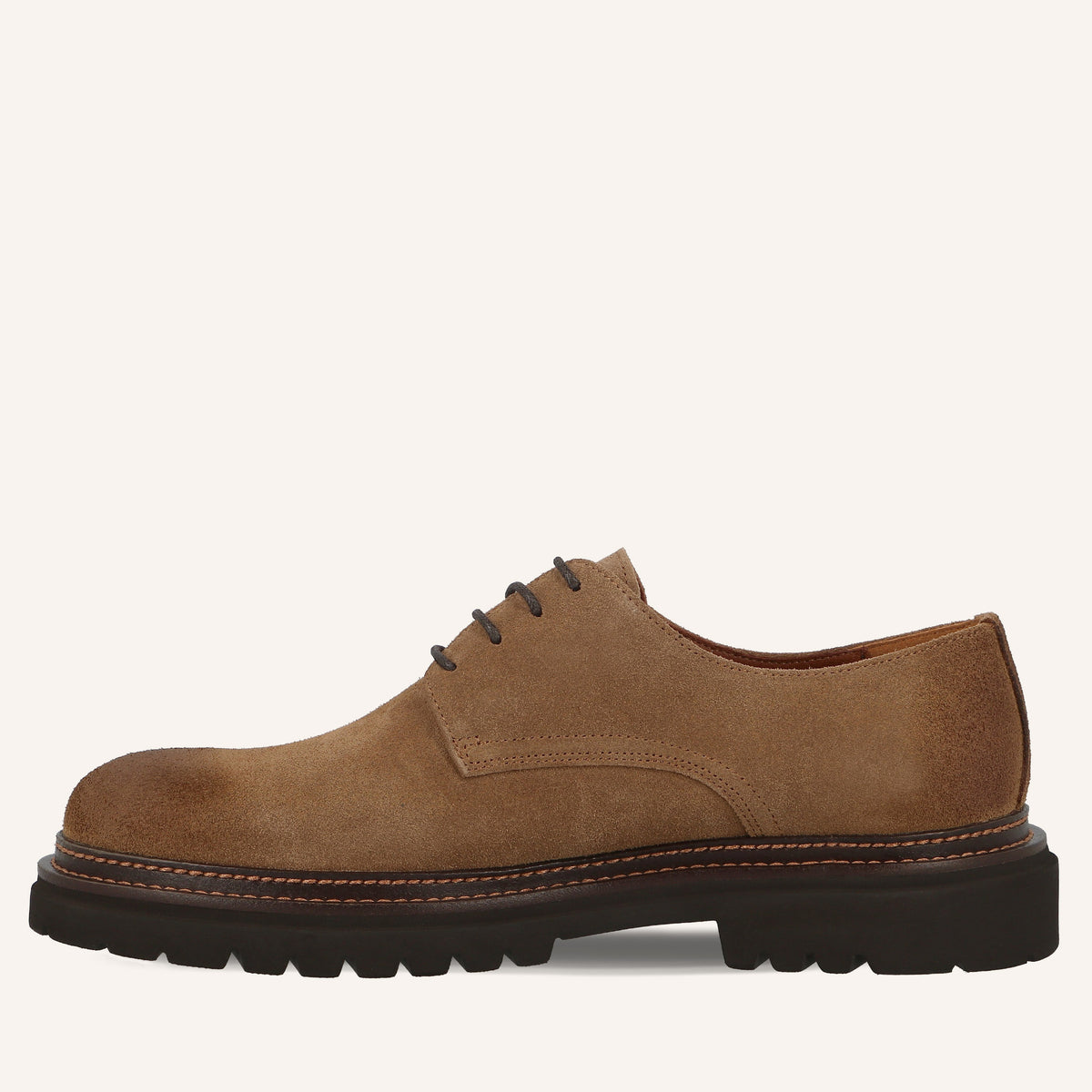 Derby Kay in Suede Marrone Chiaro | Solo Soprani