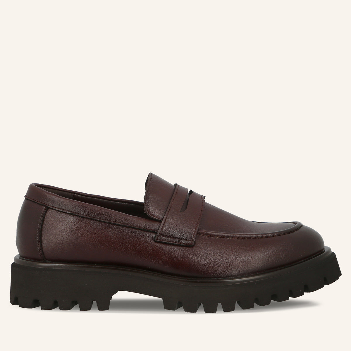 Mocassino College Bond in Pelle Bordeaux | Solo Soprani