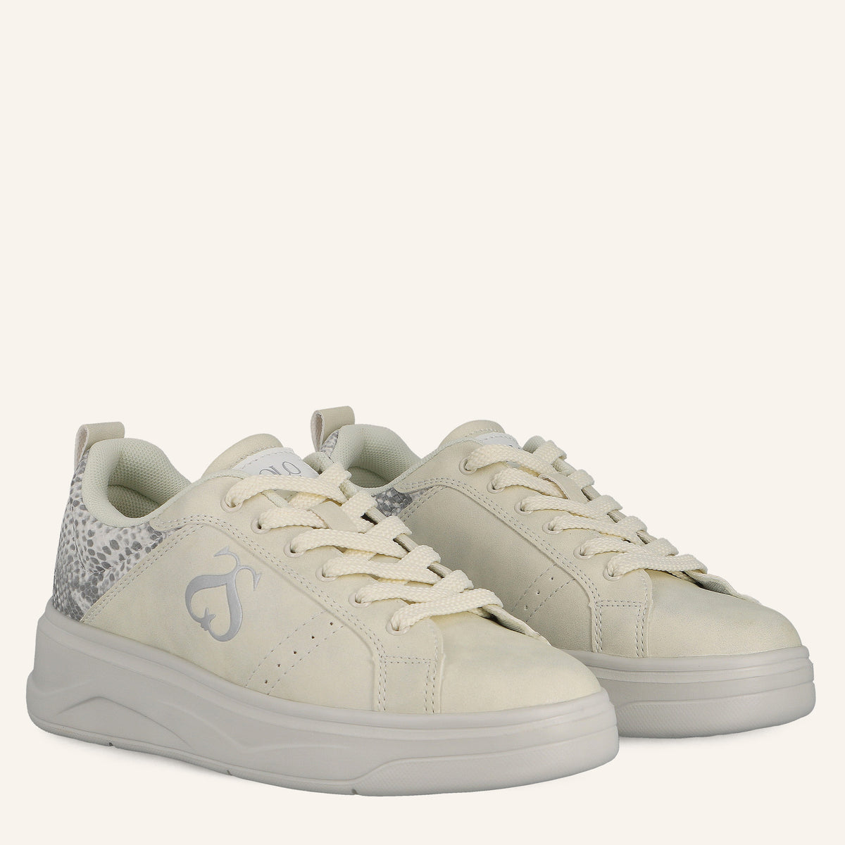 Sneakers Jimmy White con Dettaglio Pitonato | Solo Soprani