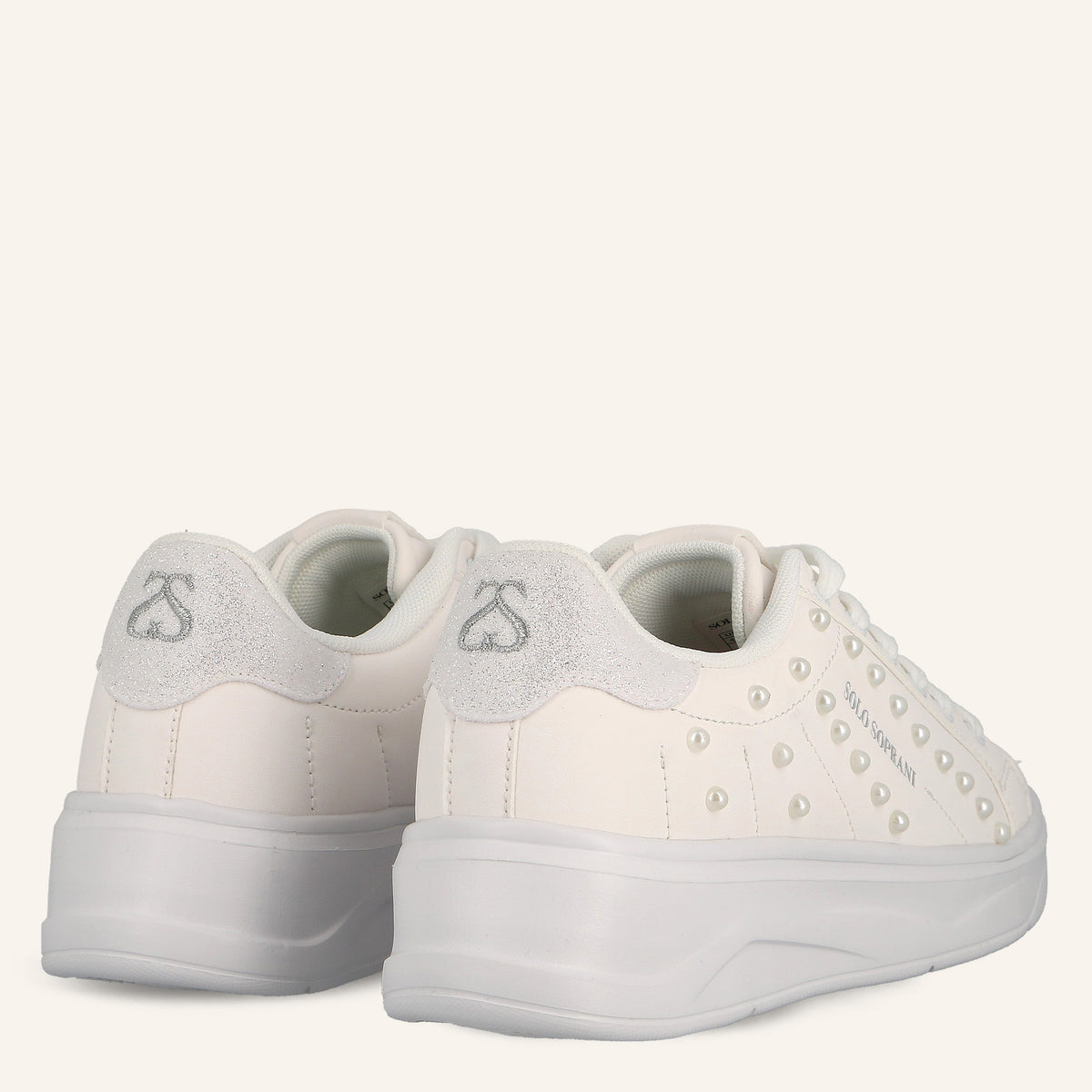 Sneakers Jimmy White con Perle | Solo Soprani