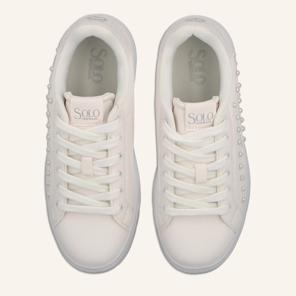 Sneakers Jimmy White con Perle | Solo Soprani