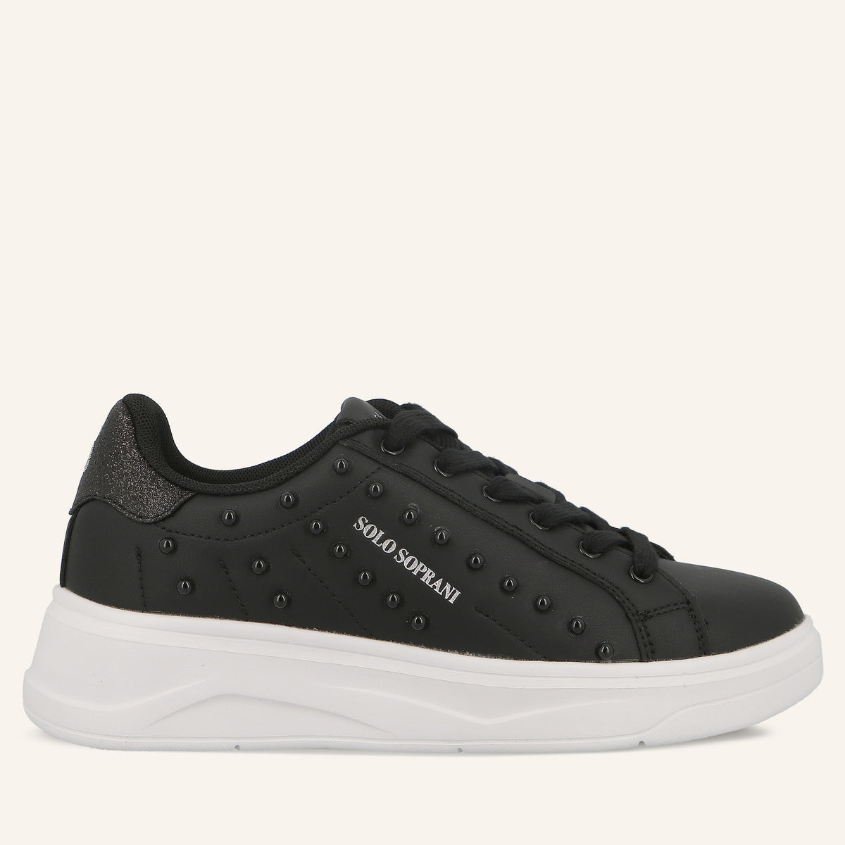 Sneakers Jimmy Black con Perle | Solo Soprani