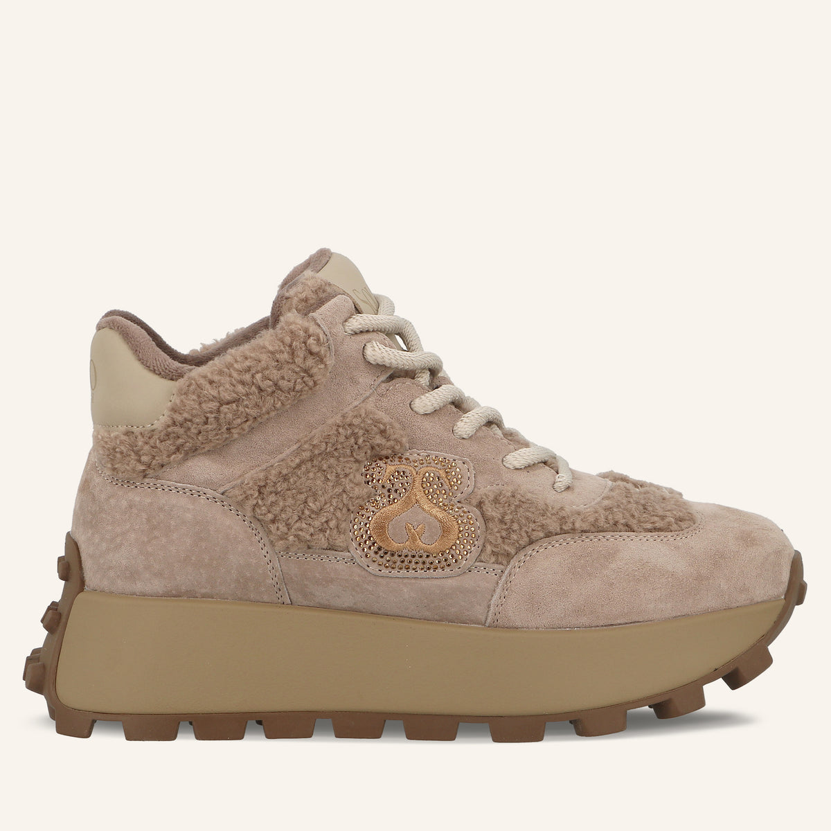 Sneakers Australia in Suede Dodo con Eco-Pelliccia Teddy | Solo Soprani