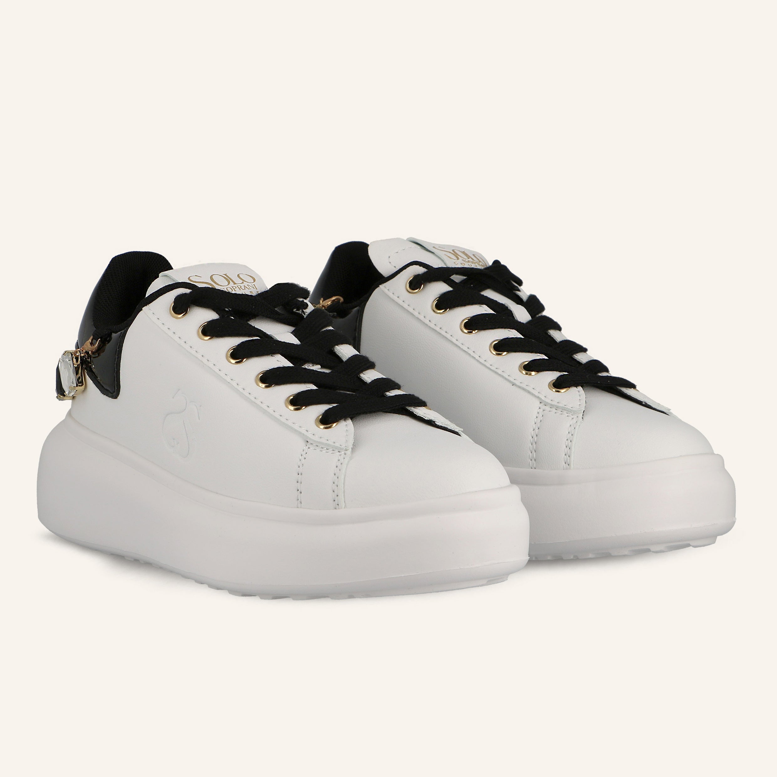 STAR GLITTER ACCESSORIES WHITE-BLACK