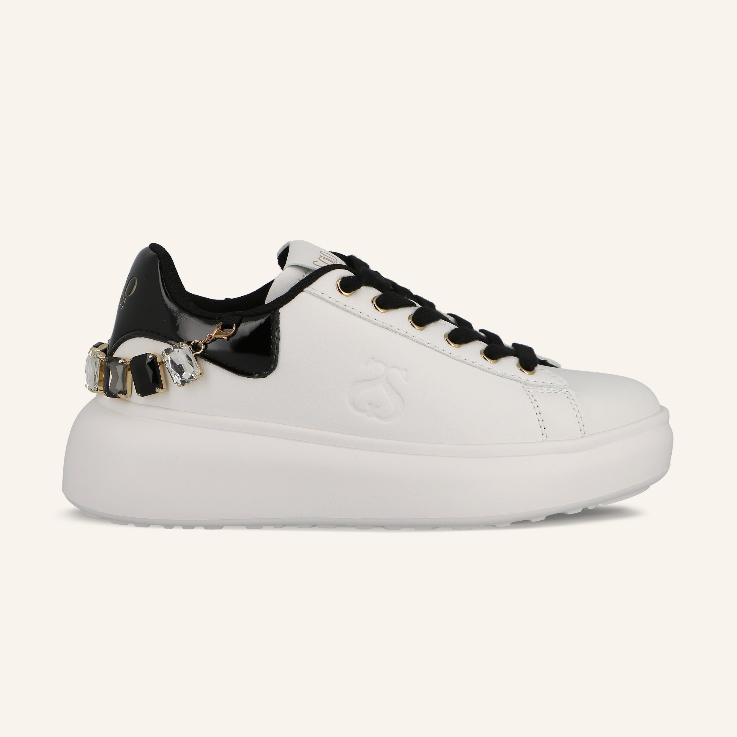 STAR GLITTER ACCESSORIES WHITE-BLACK