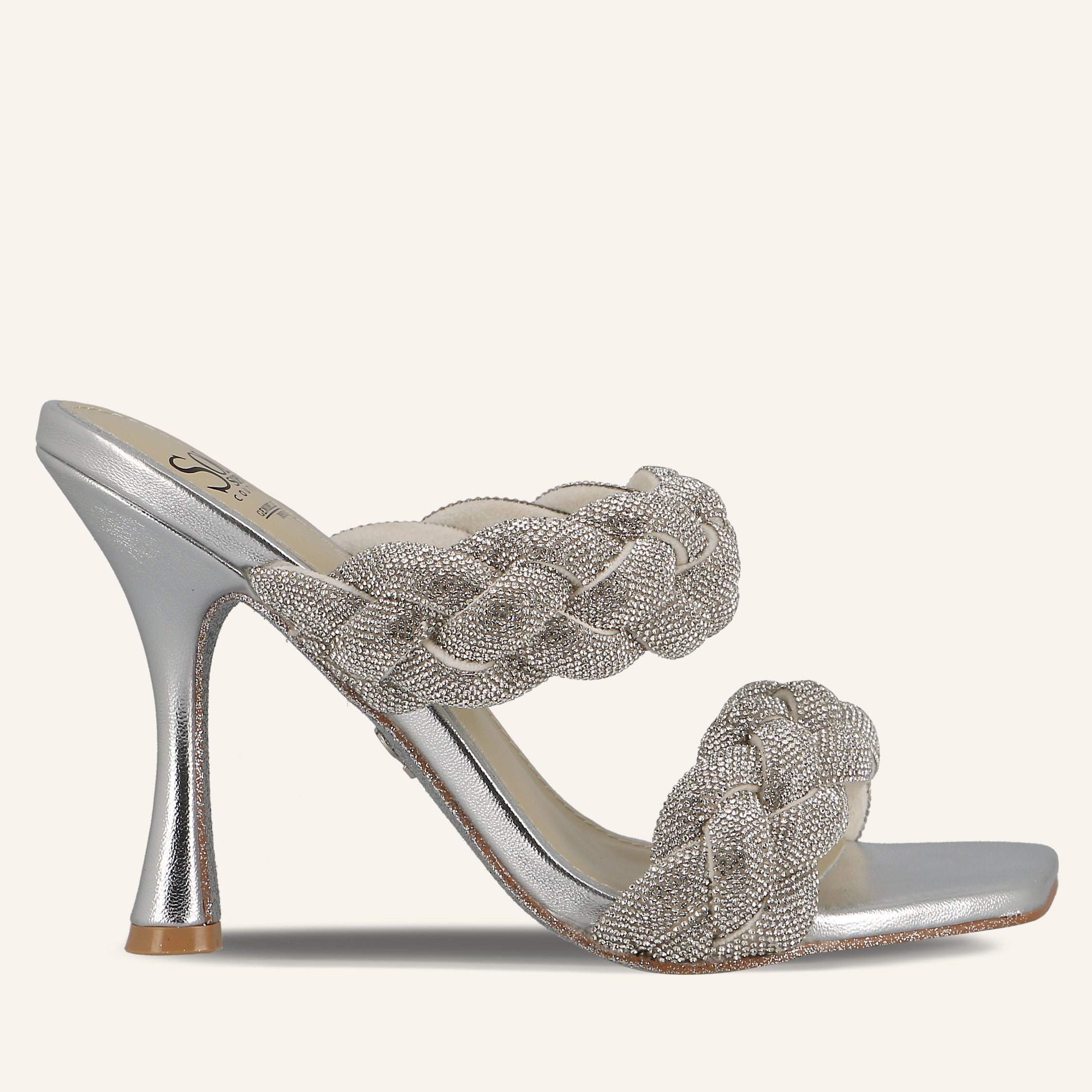 GIANNA CRYSTALS SILVER - SANDALO DONNA