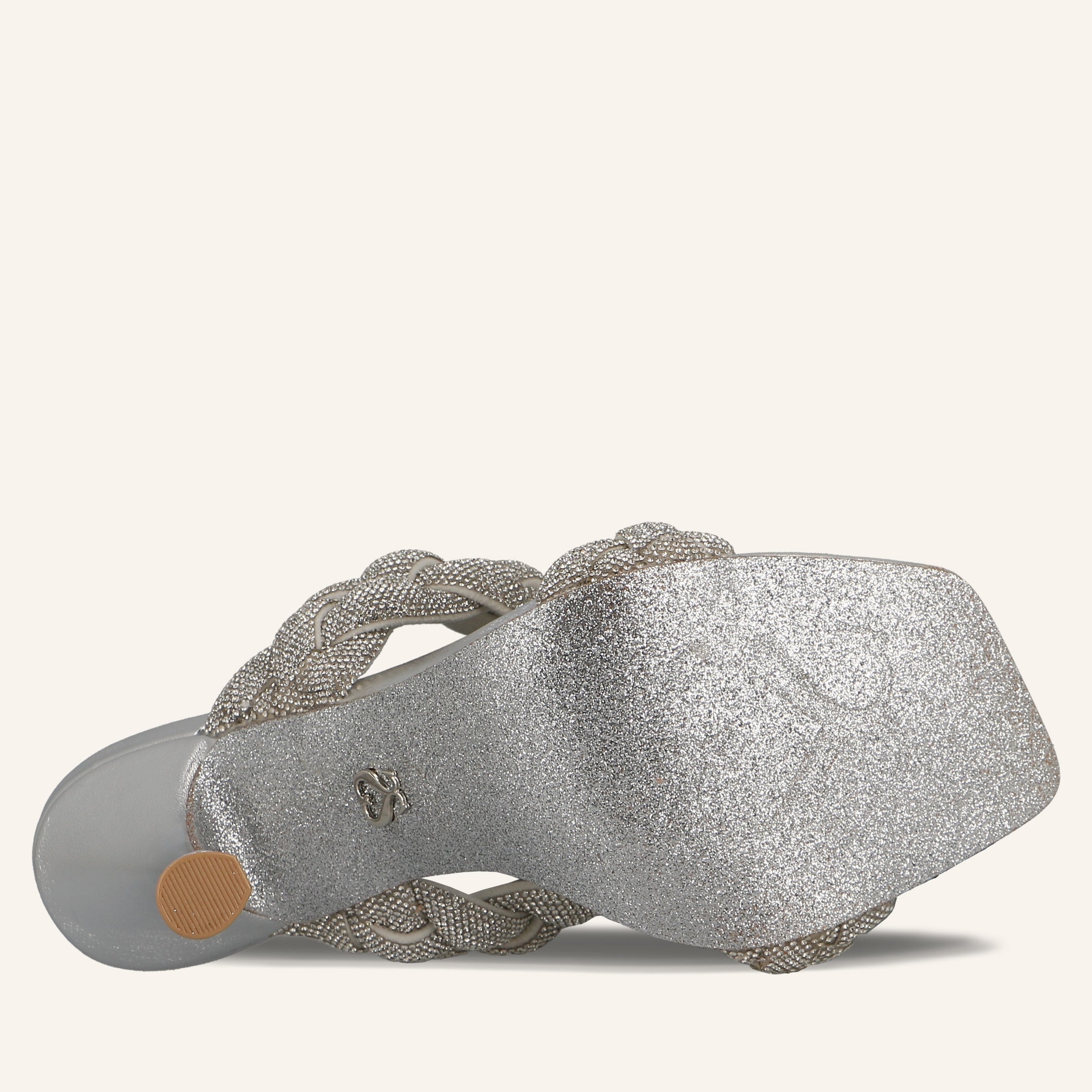 GIANNA CRYSTALS SILVER - SANDALO DONNA