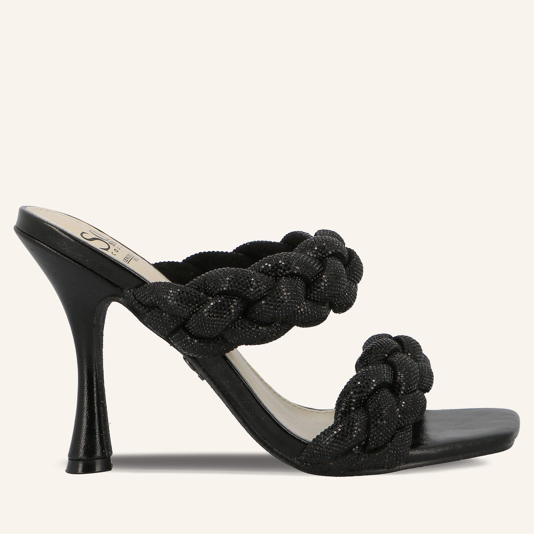 GIANNA CRYSTALS BLACK - SANDALO DONNA