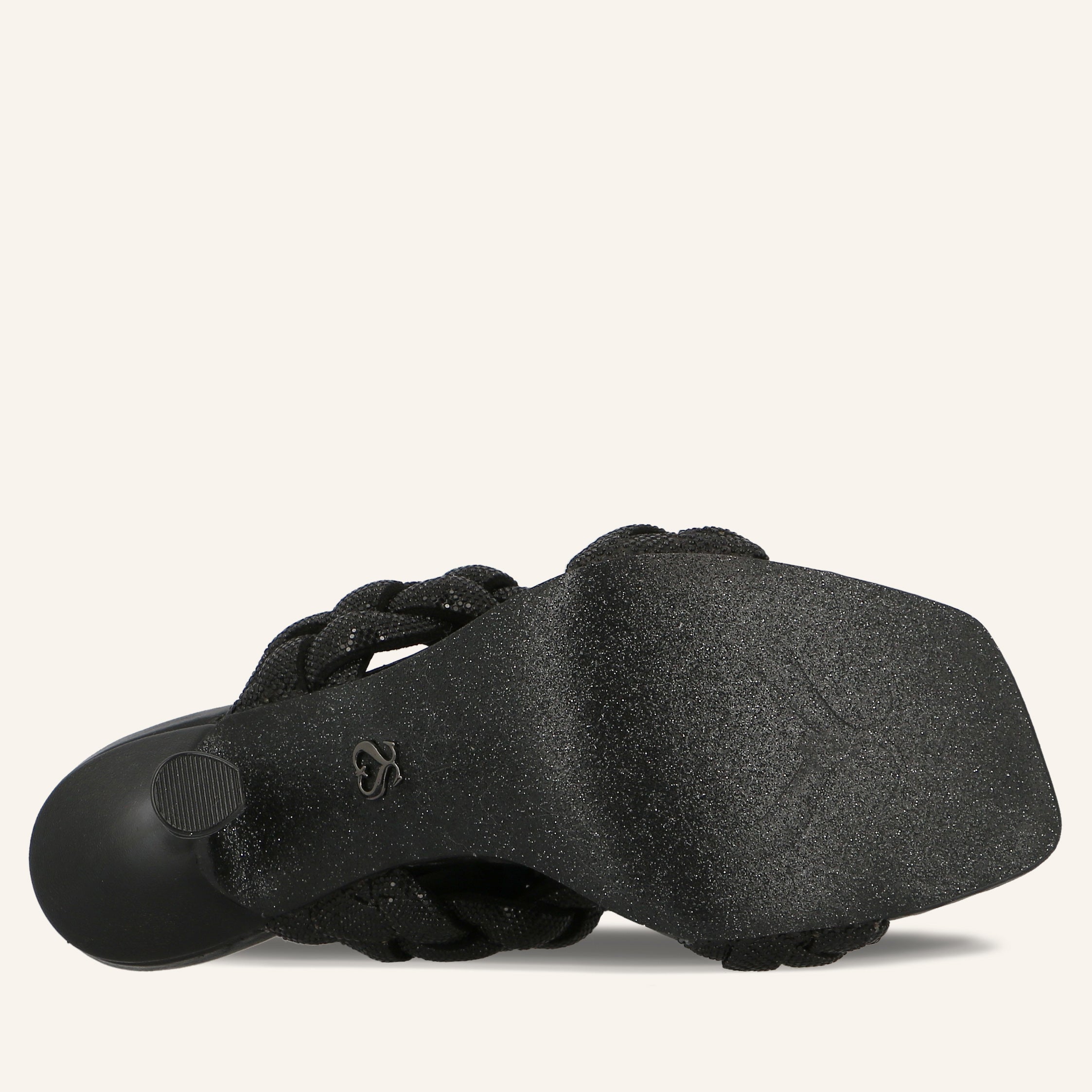 GIANNA CRYSTALS BLACK - SANDALO DONNA