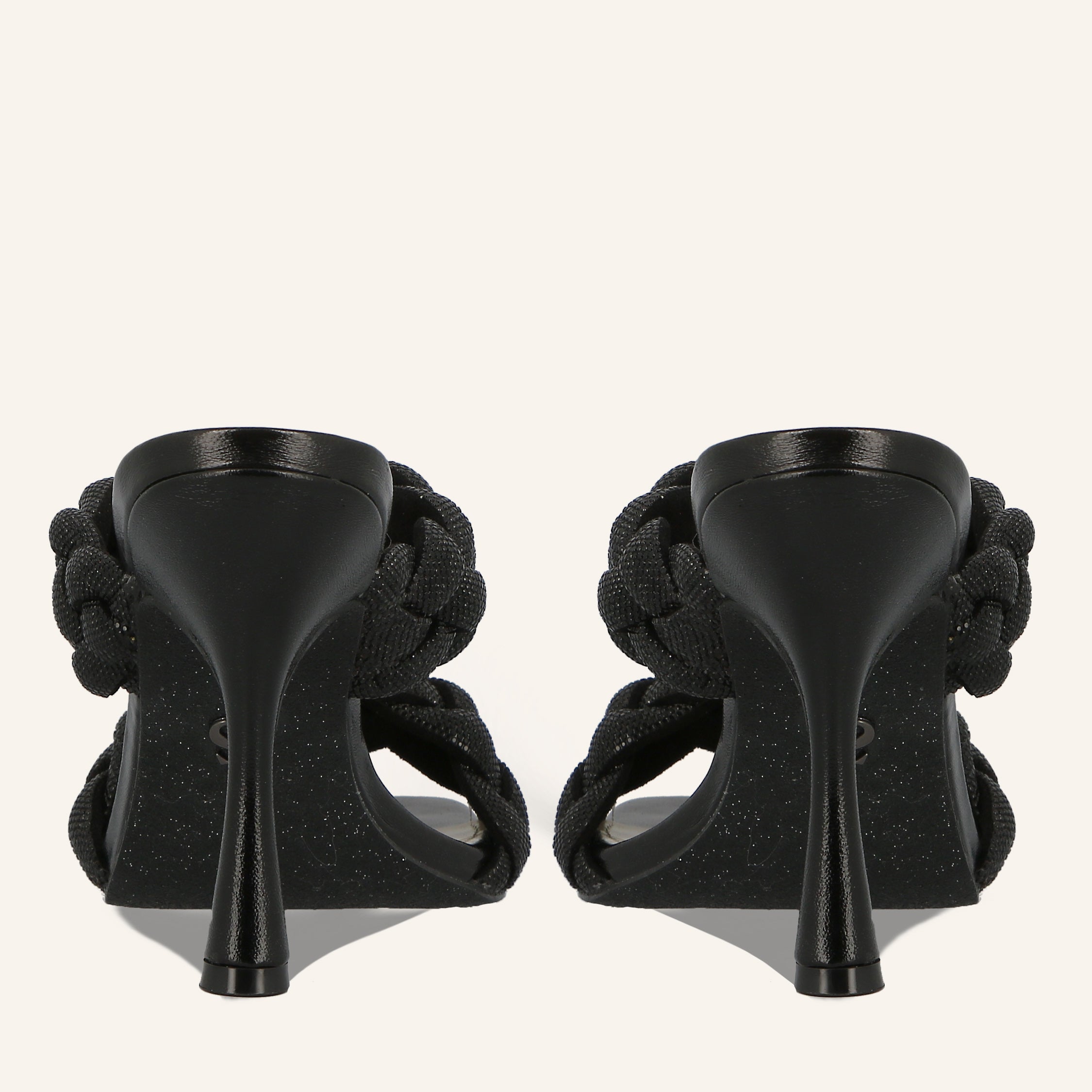 GIANNA CRYSTALS BLACK - SANDALO DONNA