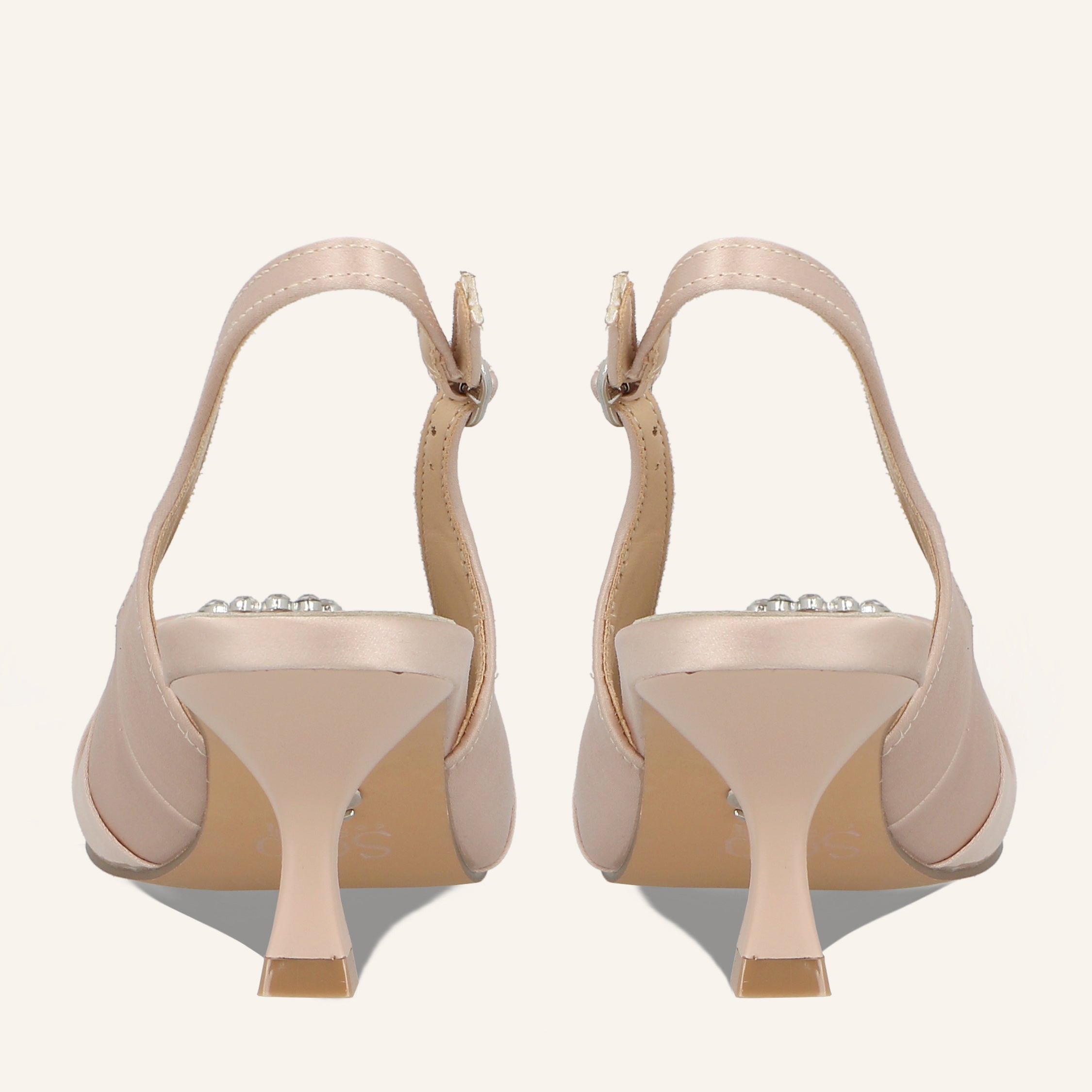 MEGGIE SATIN BEIGE - SANDALO DONNA