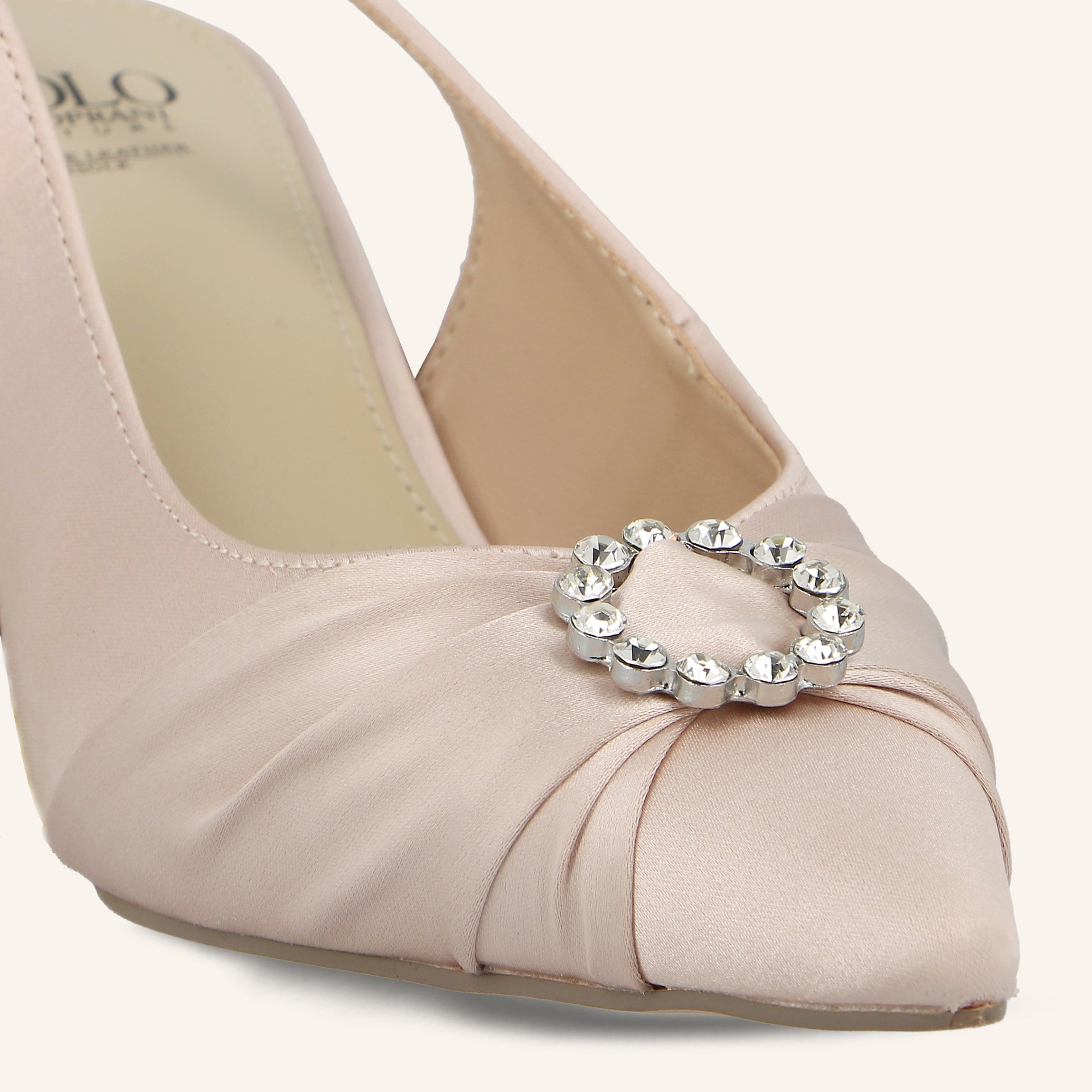 MEGGIE SATIN BEIGE - SANDALO DONNA