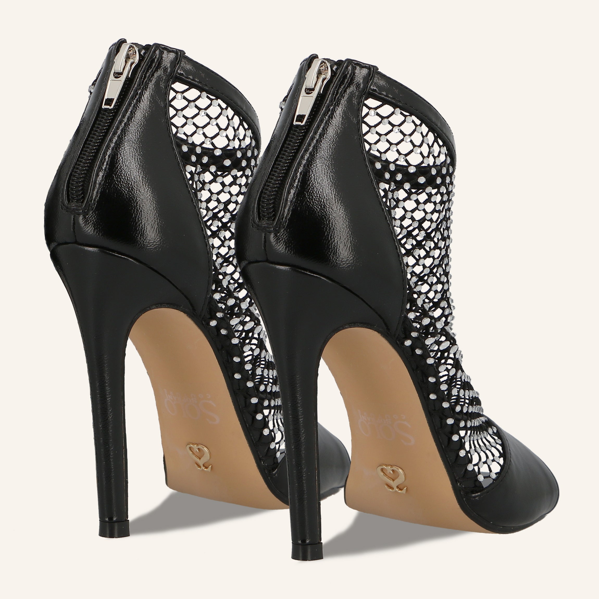 FARAH METAL PU BLACK - SANDALO DONNA