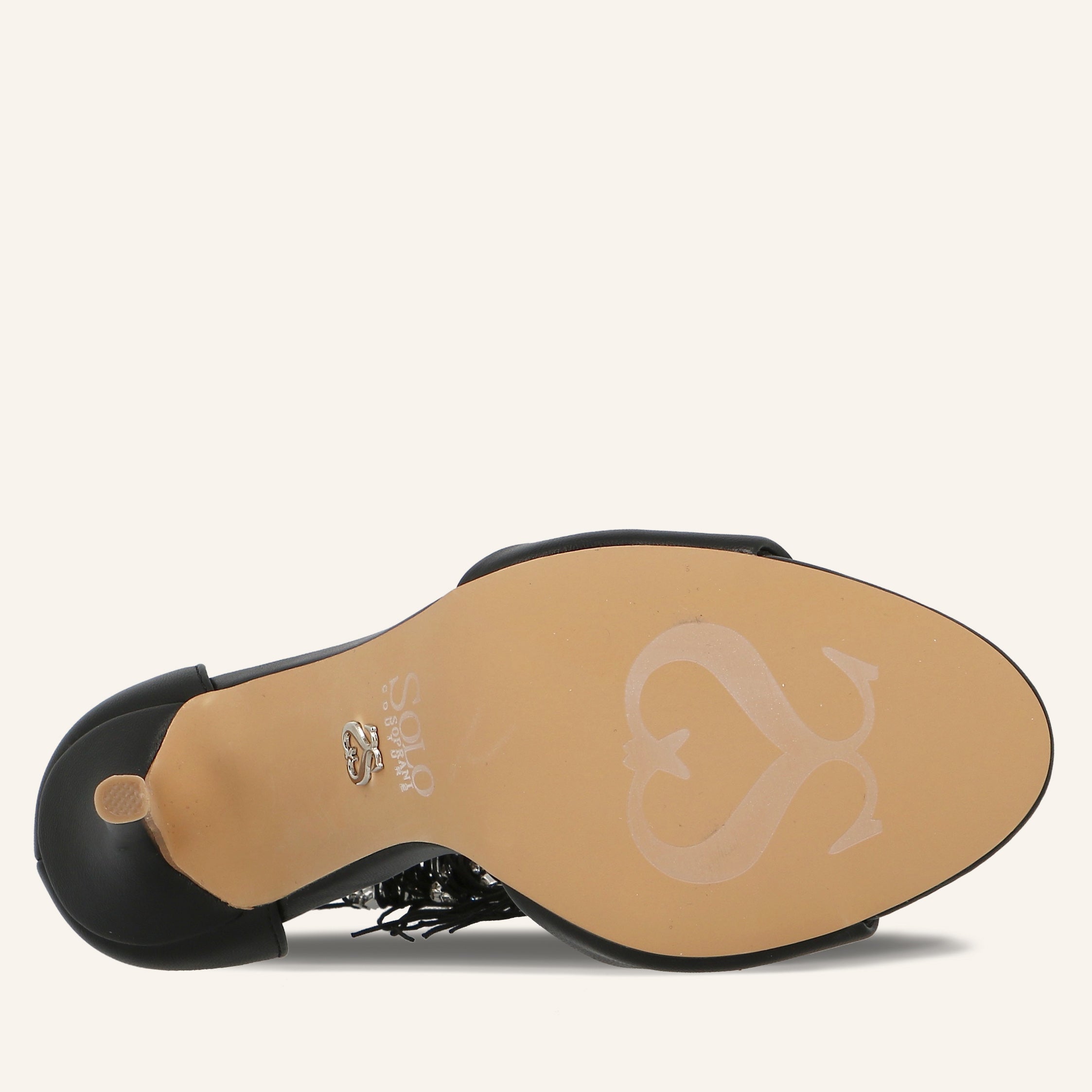 LANA SATIN BLACK - SANDALO DONNA