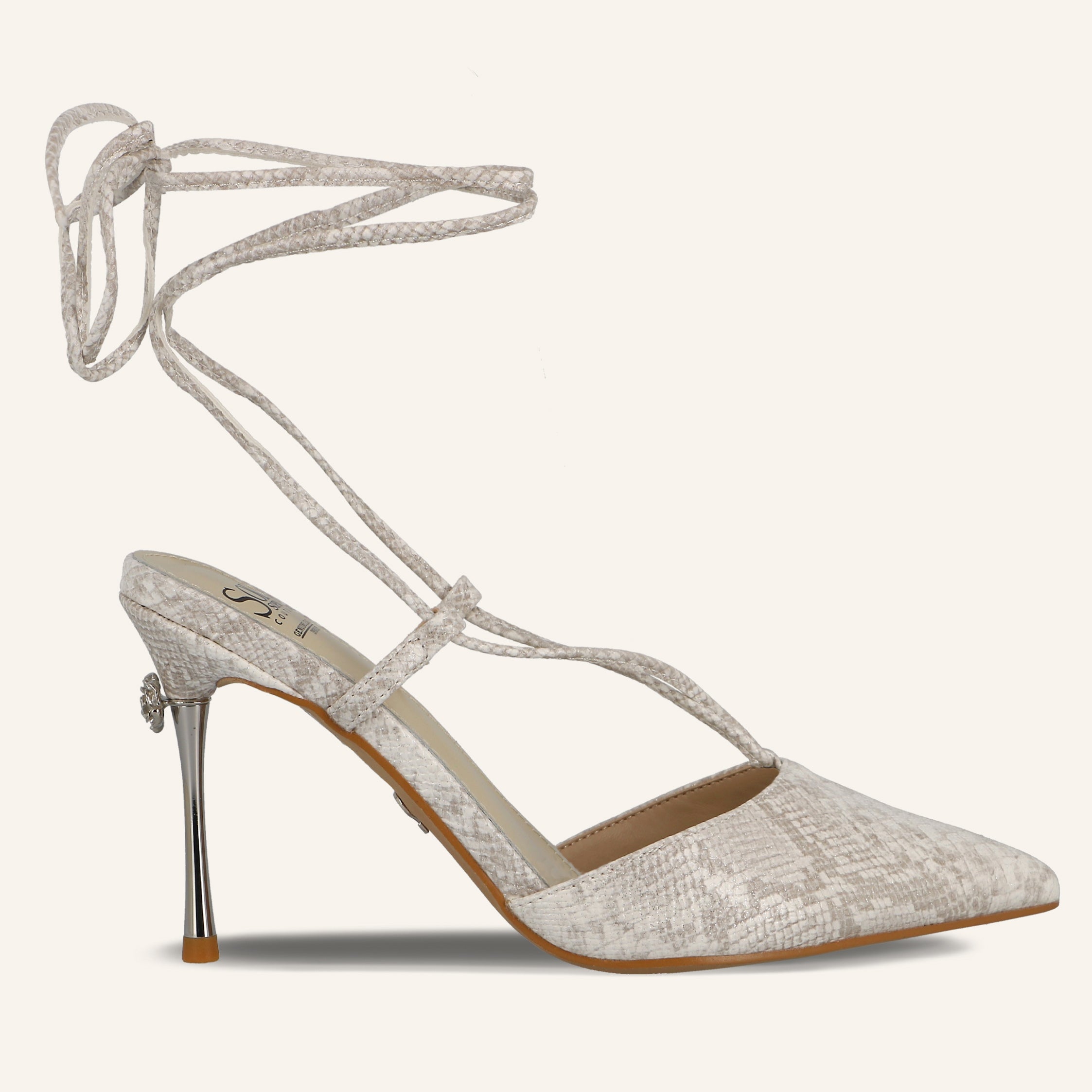 ROSE STUDS WHITE - SANDALO DONNA