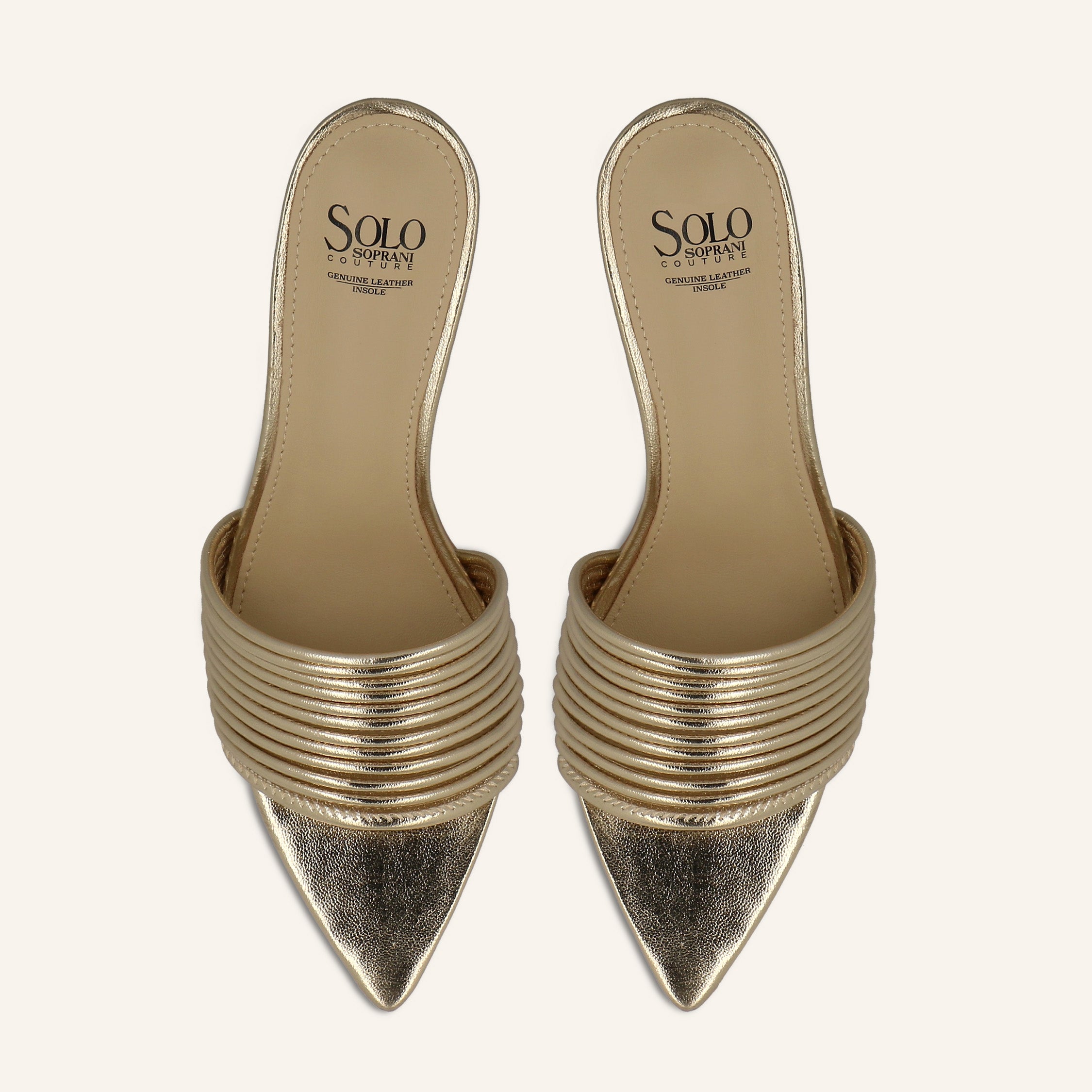 LISETTE LOW METAL PU LT GOLD - SABOT DONNA