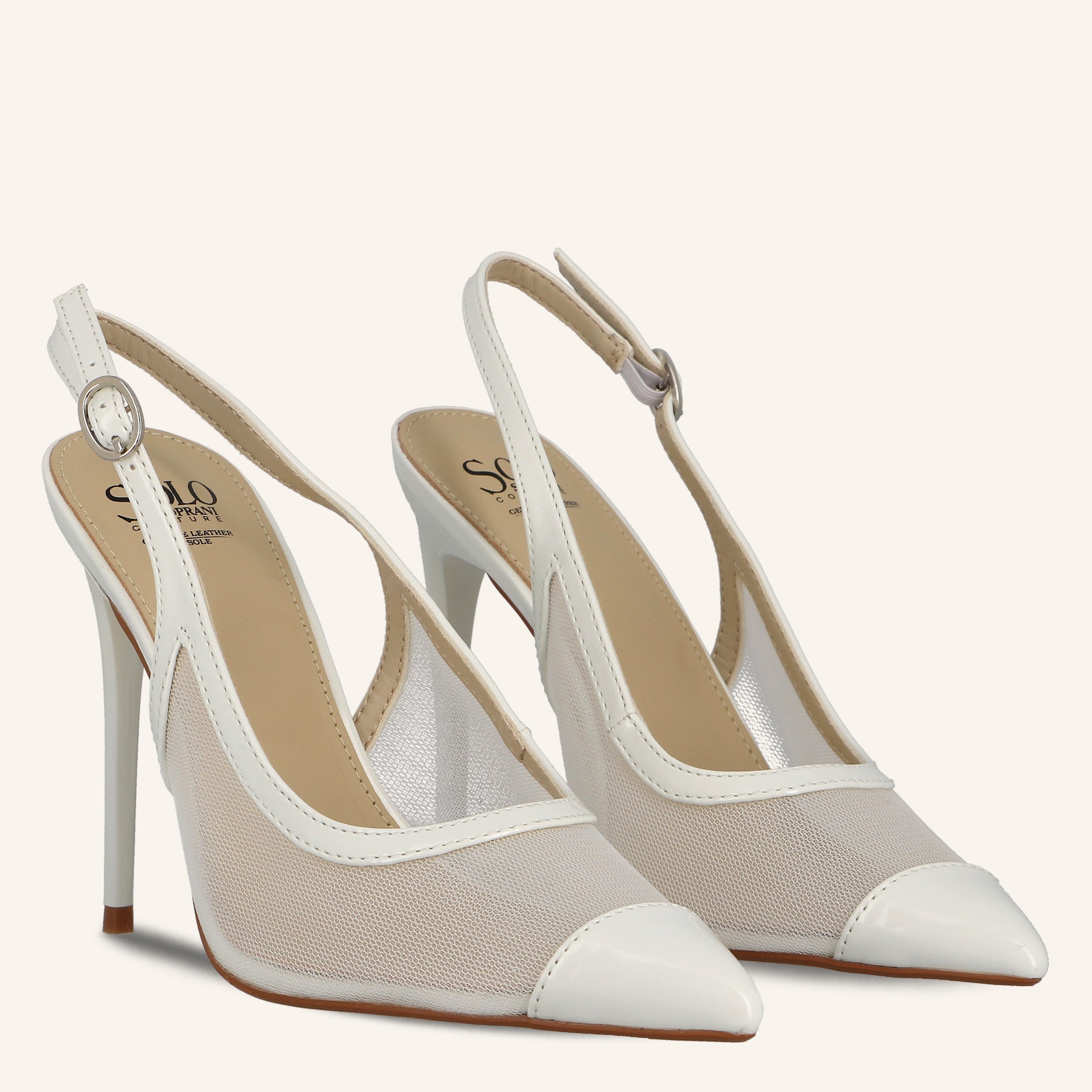 ROCK PATENT WHITE - SANDALO DONNA