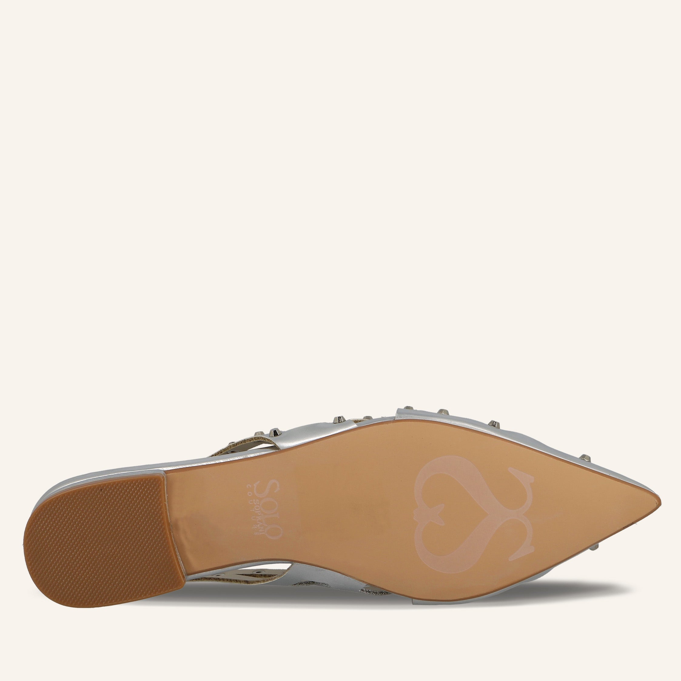 MOANA PU STUDS SILVER - SANDALO DONNA