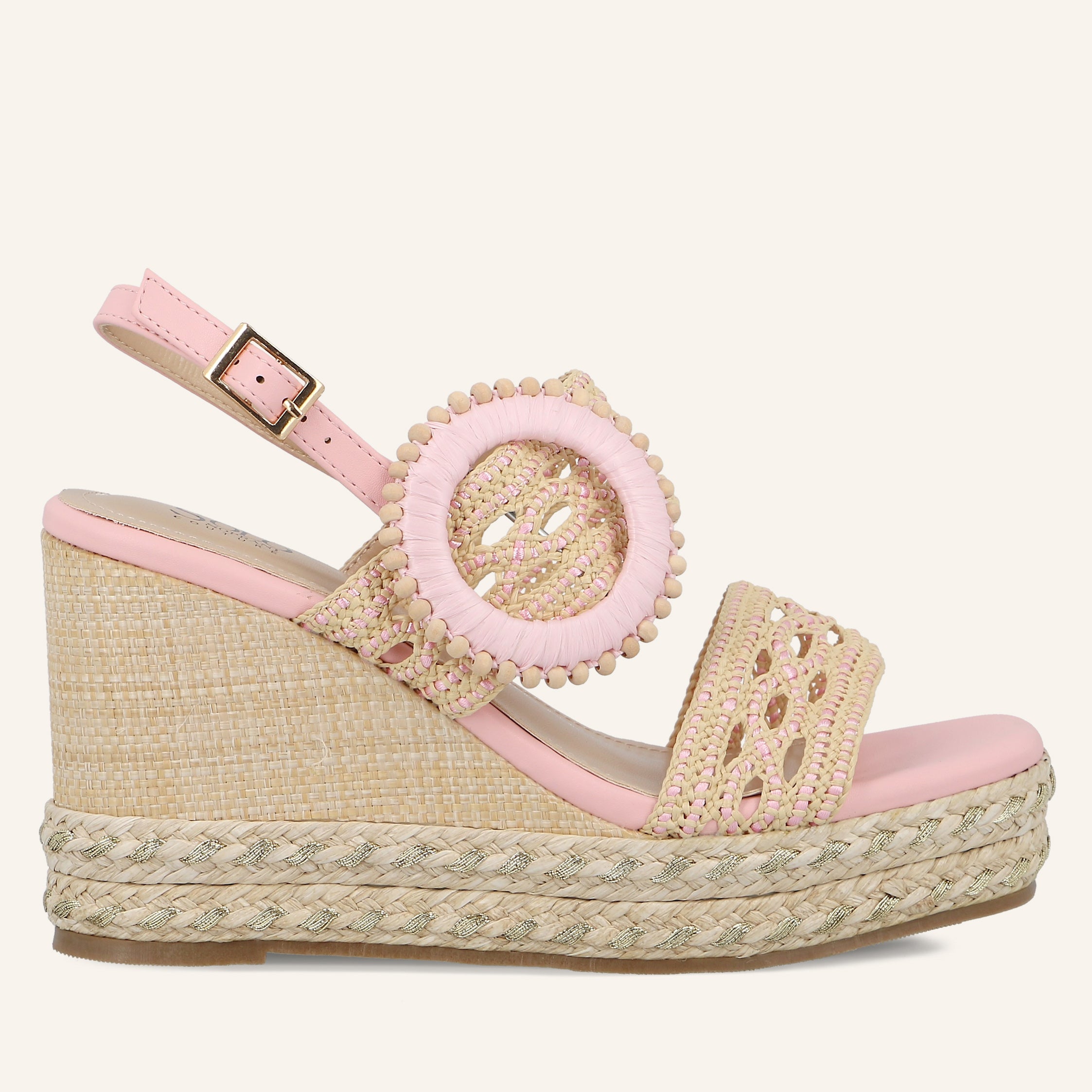 SANTIAGO RAFIA COQUILLE - SANDALO DONNA