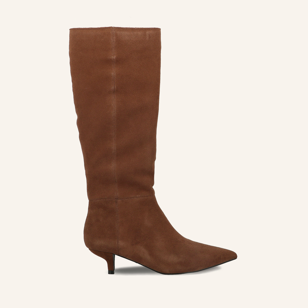 Stivale Isabel in Suede Marrone | Solo Soprani