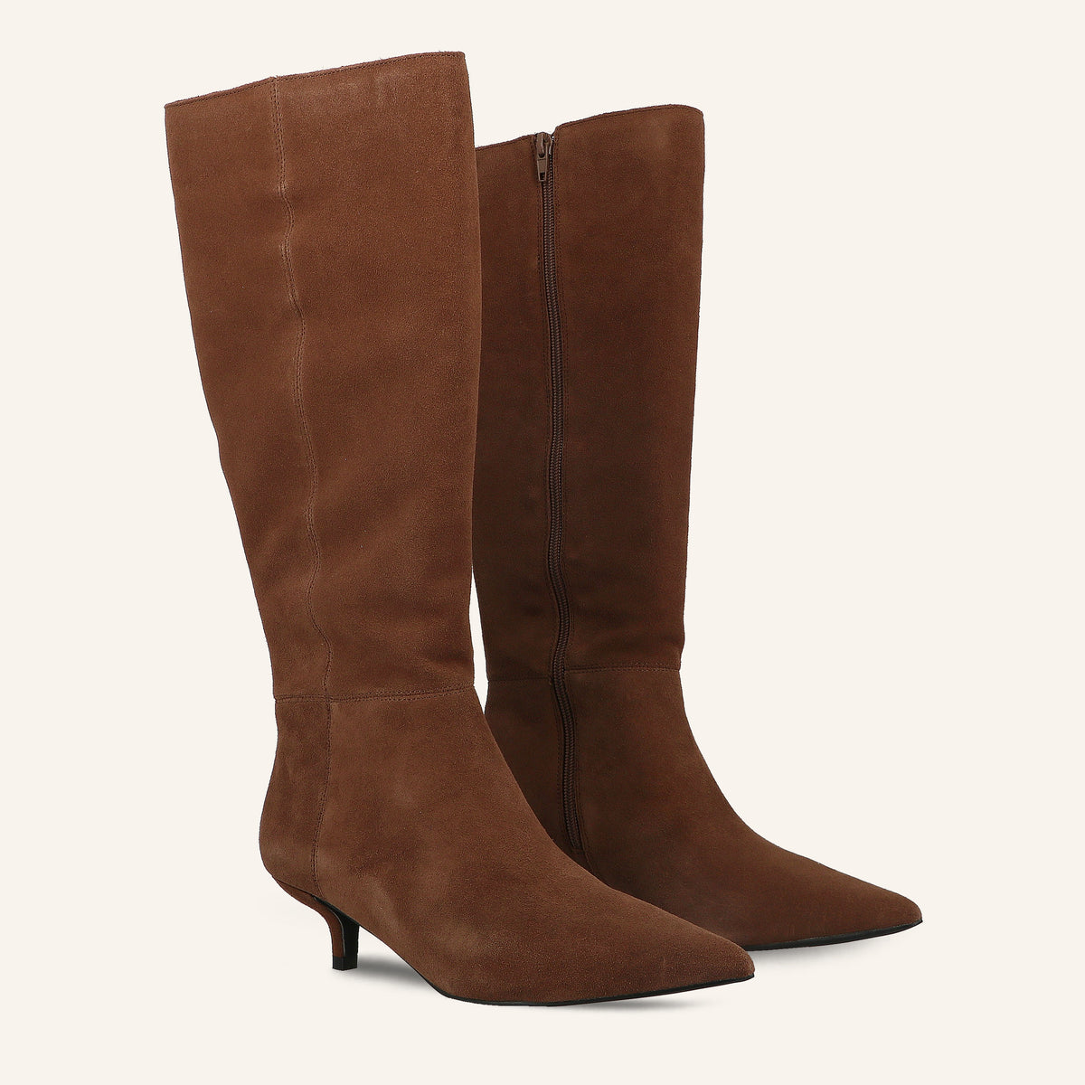 Stivale Isabel in Suede Marrone | Solo Soprani