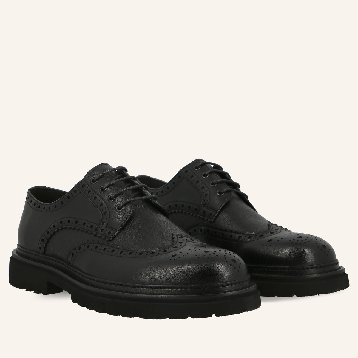 Derby Brogue Zoel Black | Solo Soprani