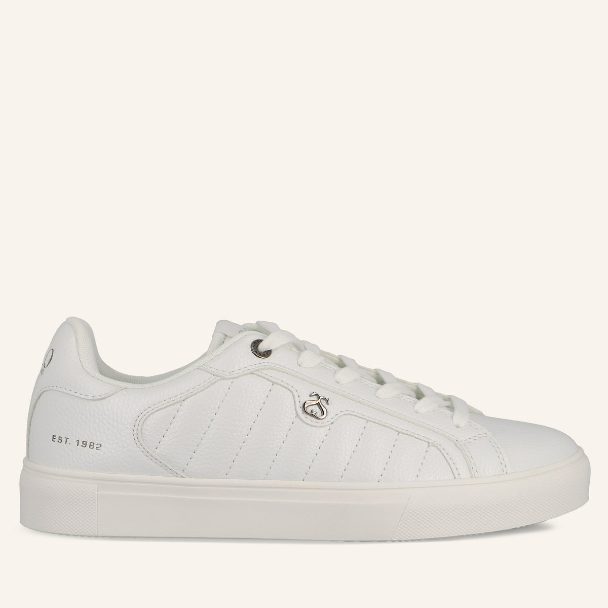 Sneakers Cupsole Laser in Pelle Bianca | Solo Soprani