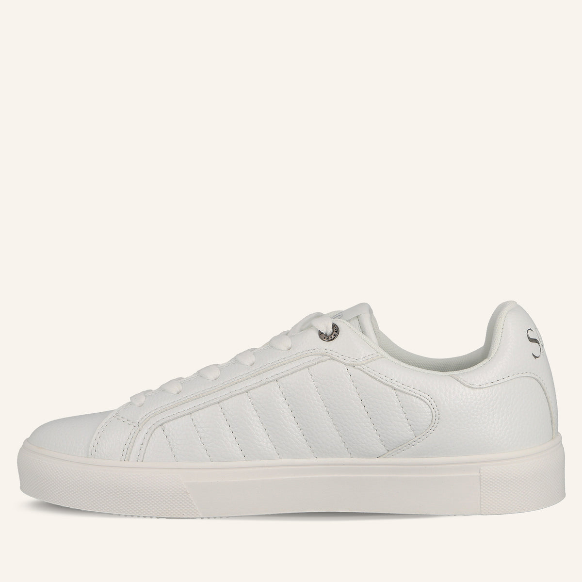 Sneakers Cupsole Laser in Pelle Bianca | Solo Soprani