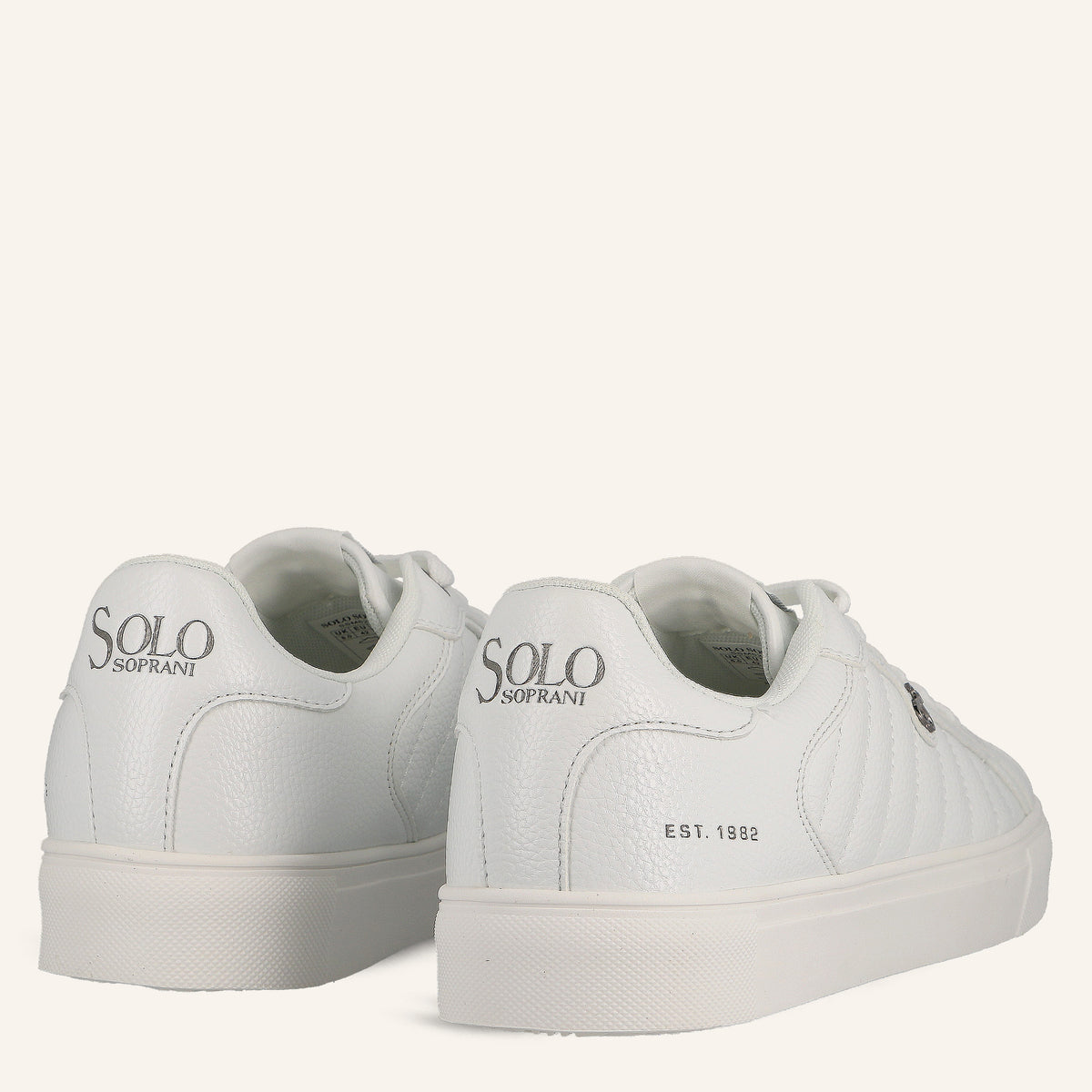Sneakers Cupsole Laser in Pelle Bianca | Solo Soprani