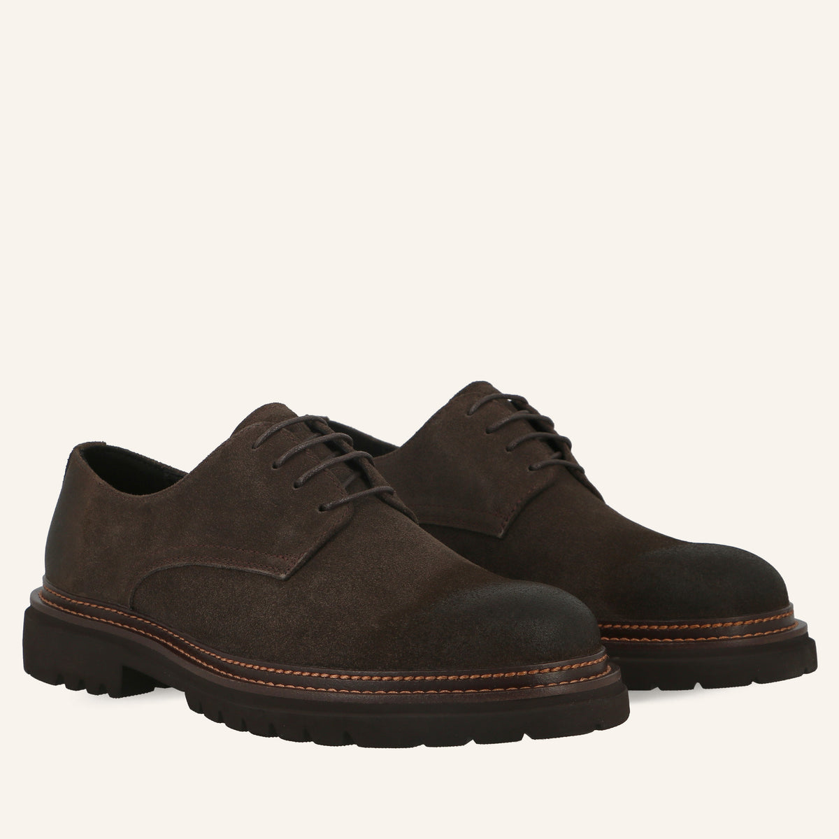 Derby Kay in Suede Coffee | Solo Soprani