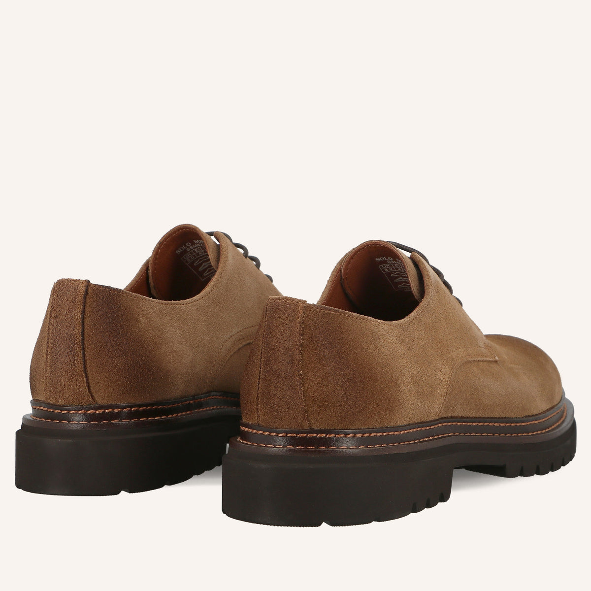 Derby Kay in Suede Marrone Chiaro | Solo Soprani