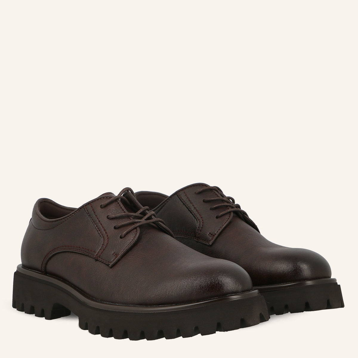 Derby Sonny in Pelle Marrone Scuro | Solo Soprani