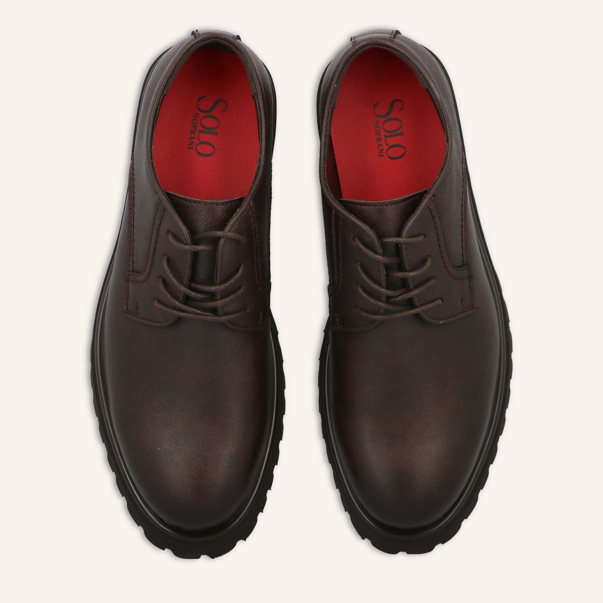 Derby Sonny in Pelle Marrone Scuro | Solo Soprani