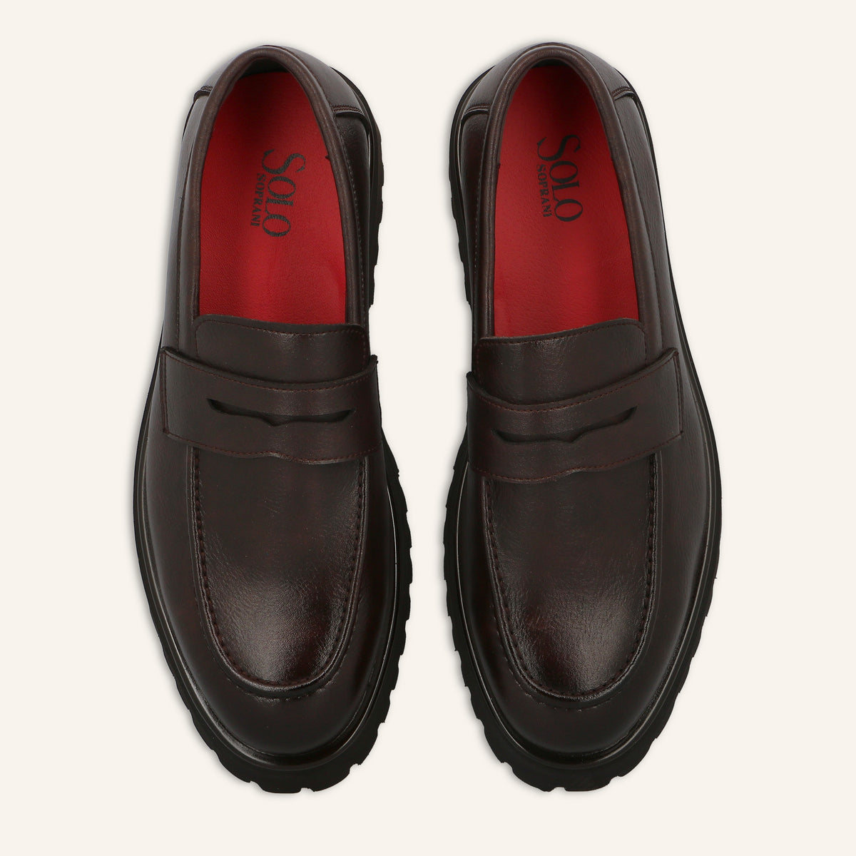 Mocassino College Bond in Pelle Marrone Scuro | Solo Soprani