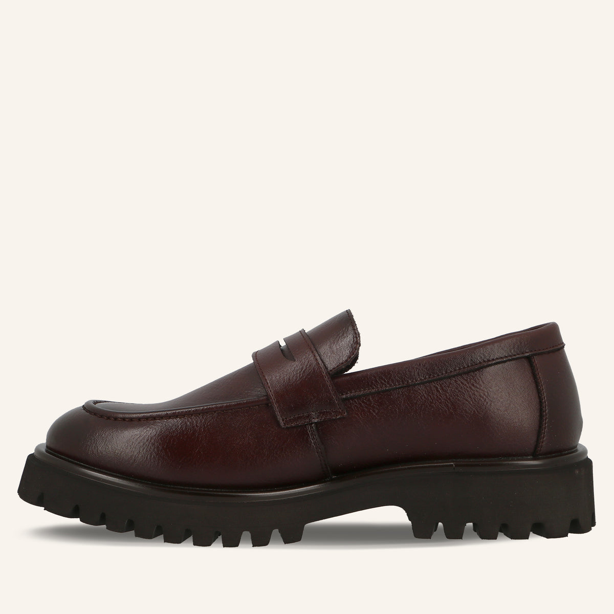 Mocassino College Bond in Pelle Bordeaux | Solo Soprani