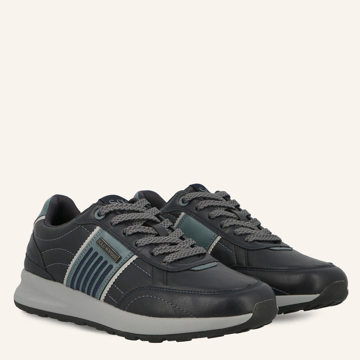 Sneaker Running Twister Blu Navy con Banda a Righe | Solo Soprani
